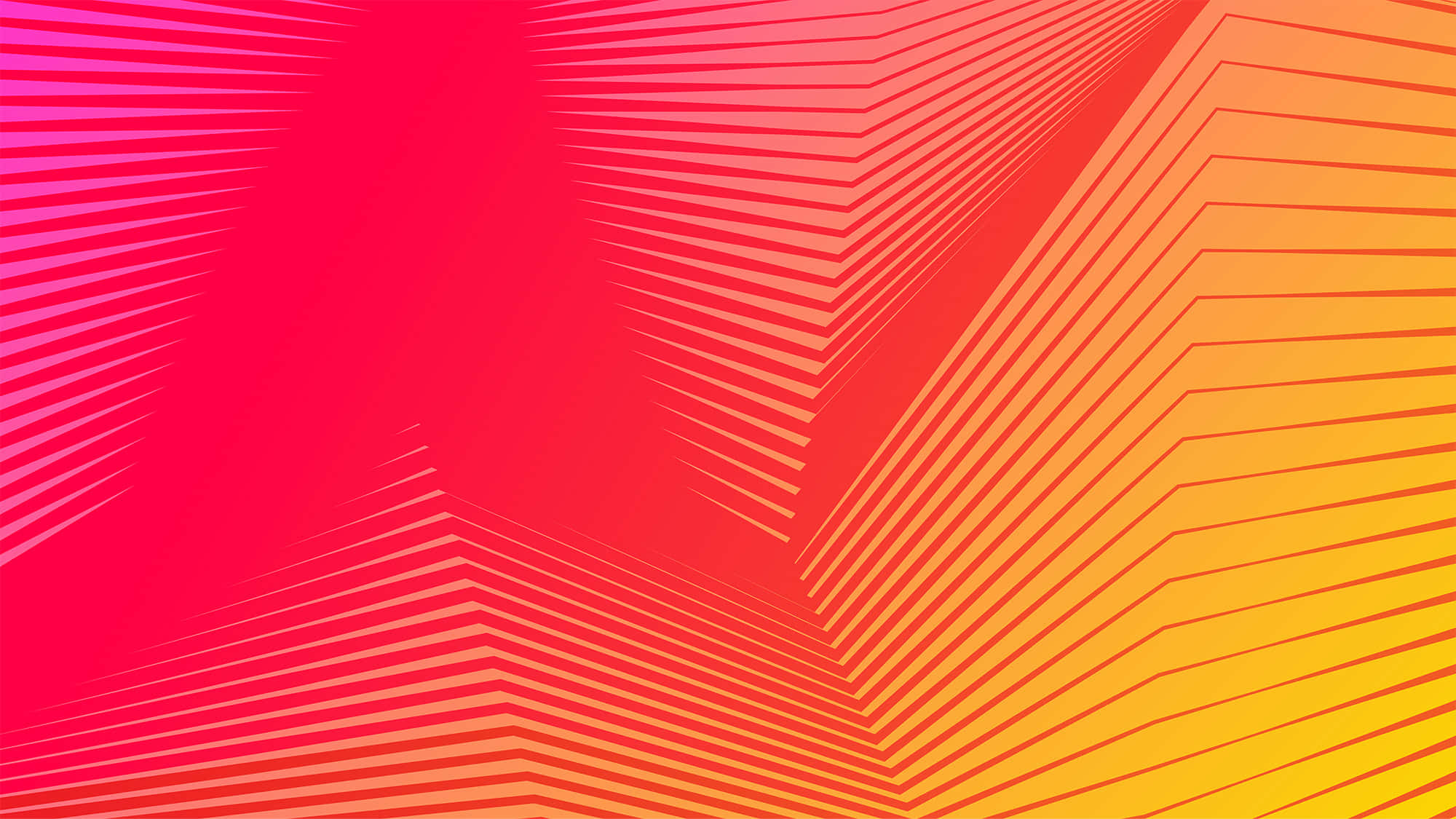 Vibrant Colors, abstract geometric lines, gradient pink orange yellow, Full HD Desktop Wallpaper