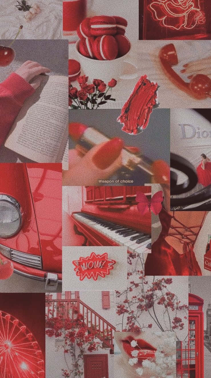 red roses, macarons, vintage car, HD Phone Wallpaper