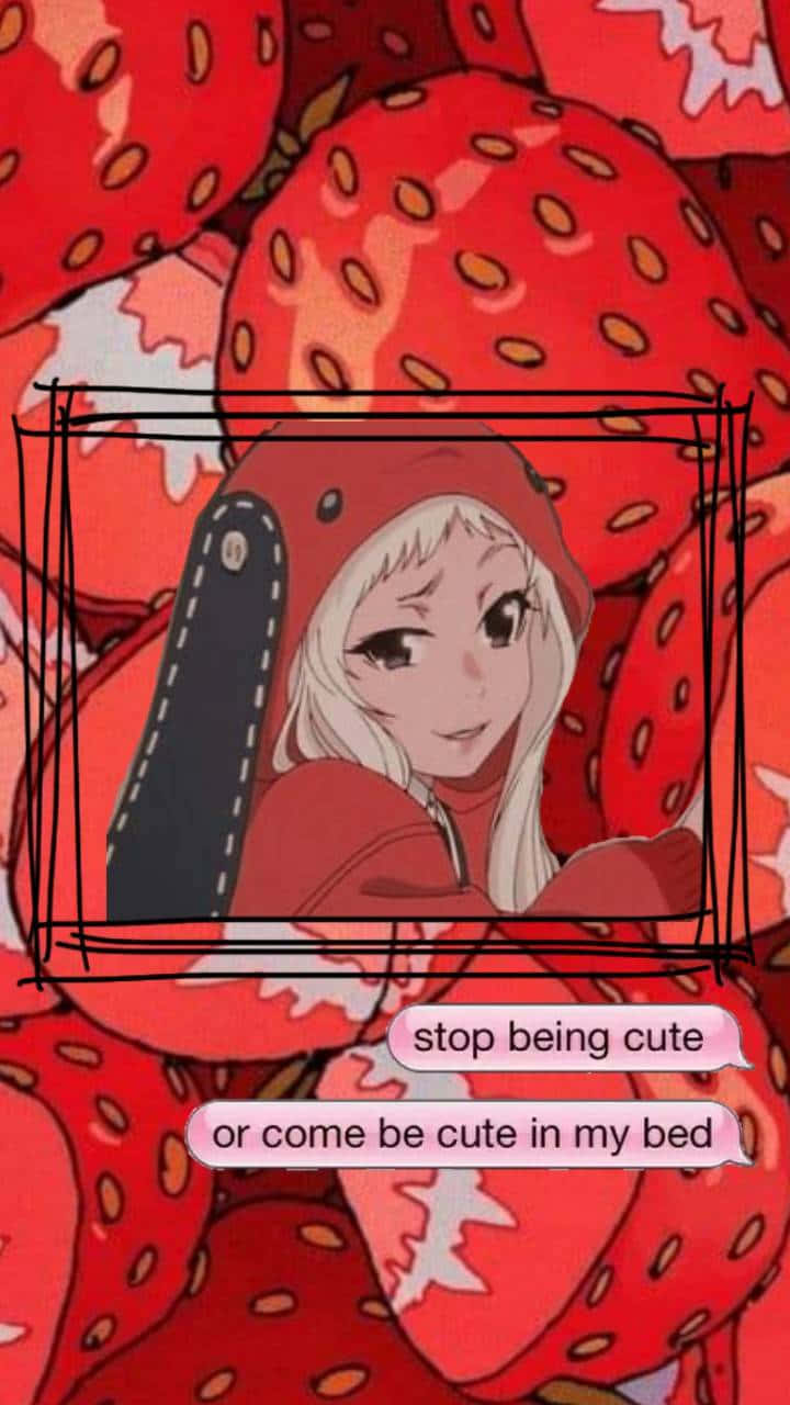Red Anime Aesthetic, anime girl, red hoodie, HD Phone Wallpaper