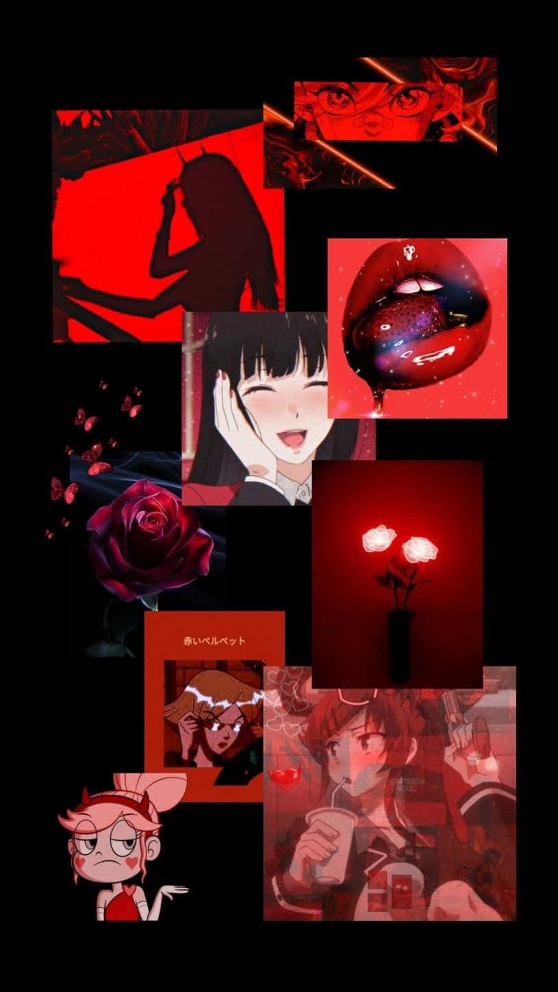 Red Anime Aesthetic, anime characters, anime objects, HD Phone Wallpaper