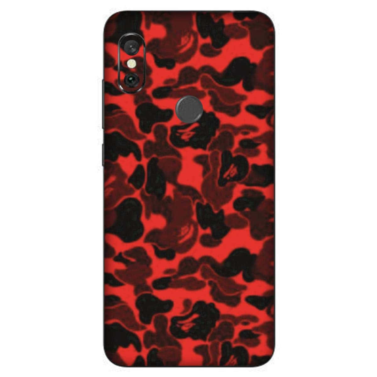 Red Bape, bold red, black abstract camouflage pattern, SD Desktop Wallpaper