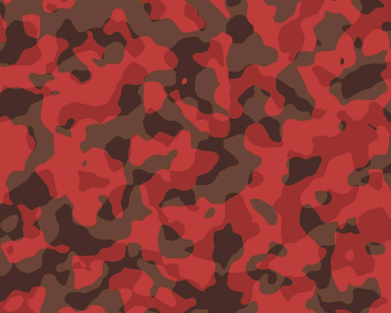 red bape, red and brown camouflage pattern, irregular splotches, HD Desktop Wallpaper