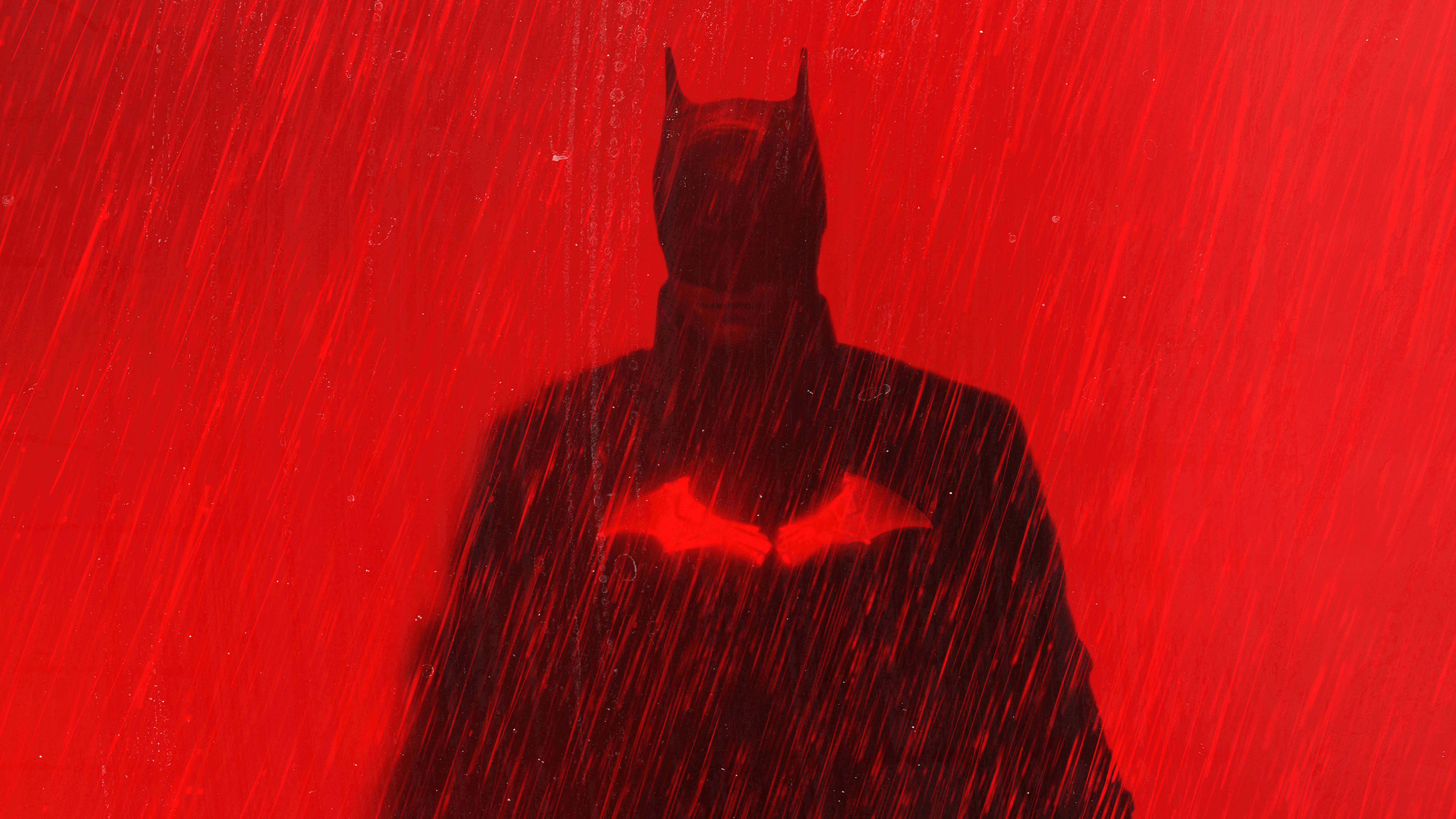 Red Batman Logo, Batman, silhouette, 8K Desktop Wallpaper