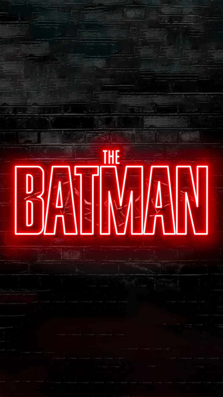 Red Batman Logo, THE BATMAN, neon sign, HD Phone Wallpaper