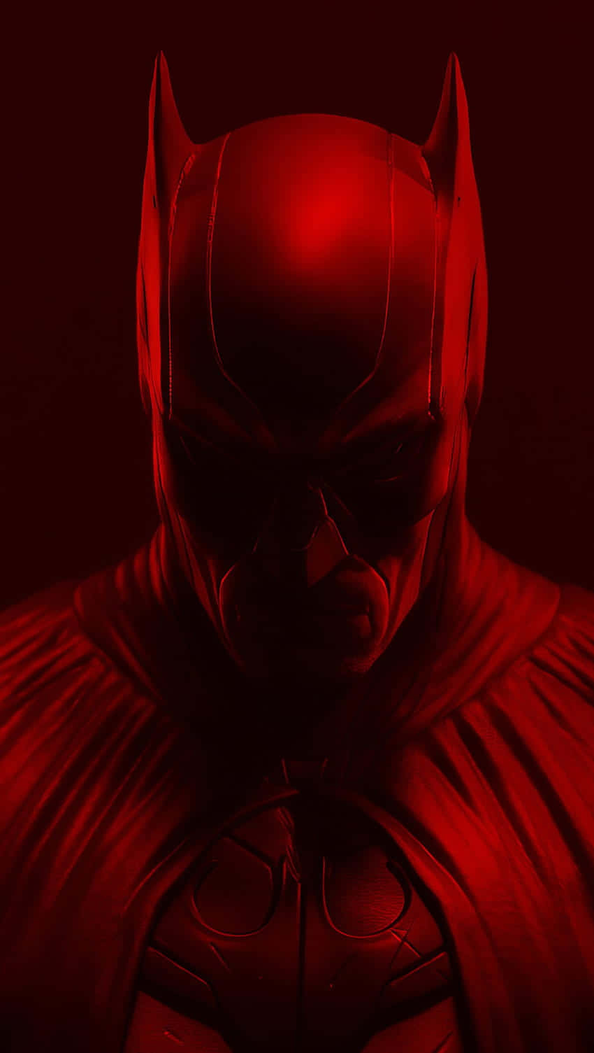 Red Batman Logo, Batman, red-lit, HD Phone Wallpaper