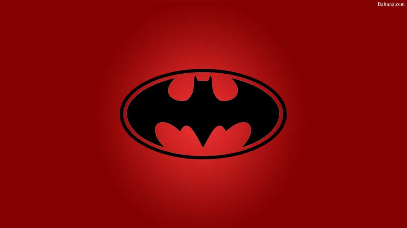 Red Batman Logo, Batman logo, black Batman logo, HD Desktop Wallpaper