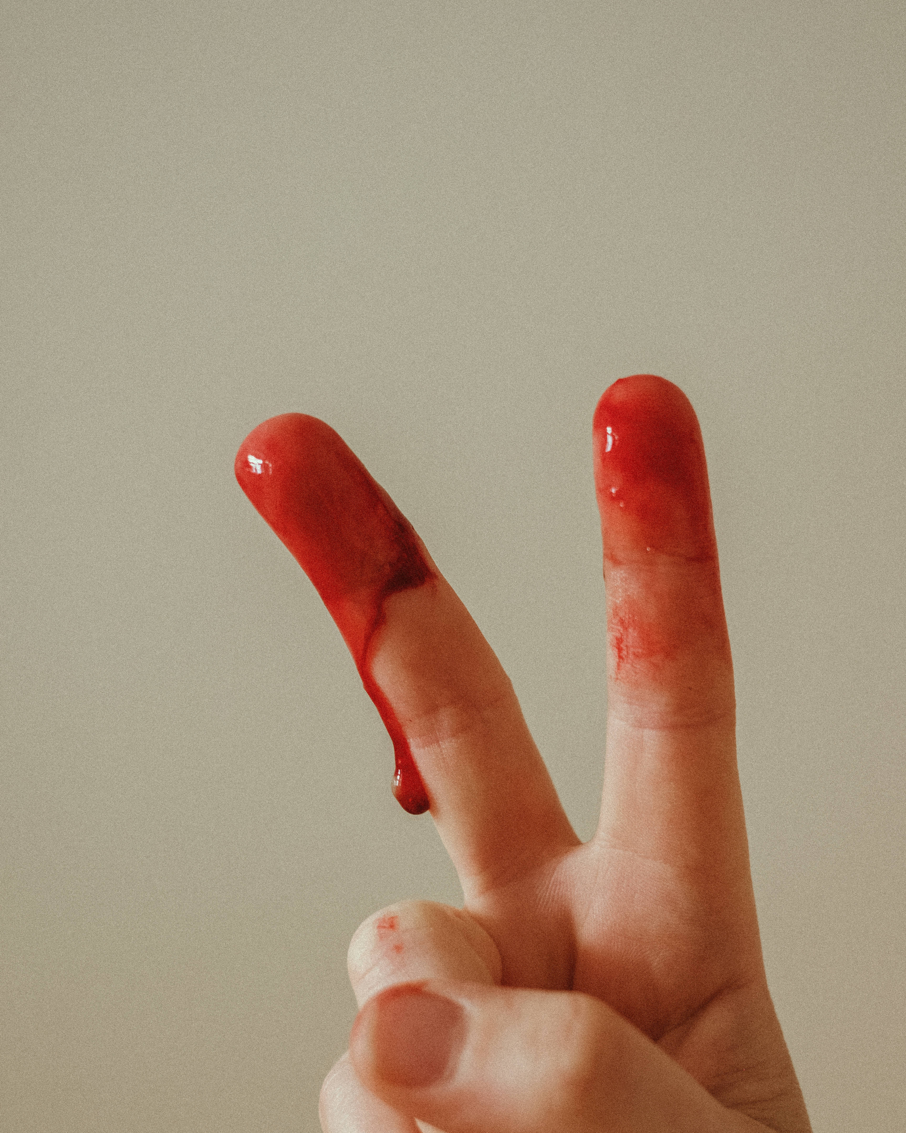 human blood cells, peace sign, thick red blood, 4K Phone Wallpaper