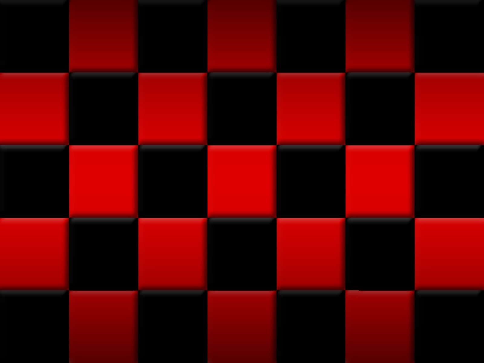 red checkered, glossy 3d cubes, red and black checkered pattern, HD Desktop Wallpaper