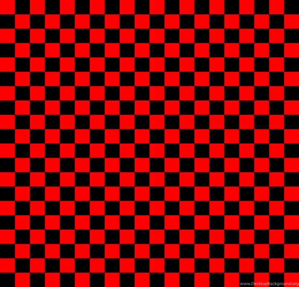 red checkered, vibrant red, black checkerboard pattern, SD Desktop Wallpaper