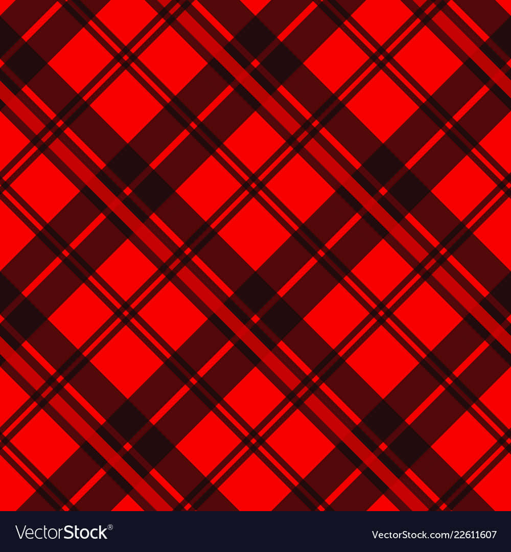 Red Checkered, vibrant red, black, SD Phone Wallpaper