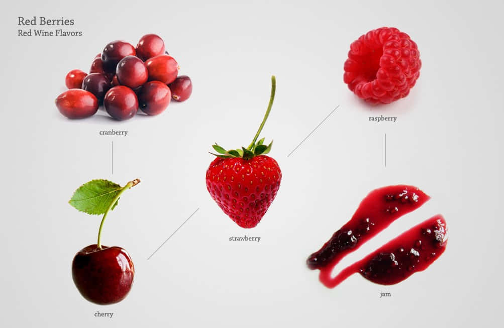 red cherries, cranberries, strawberries, SD Desktop Wallpaper