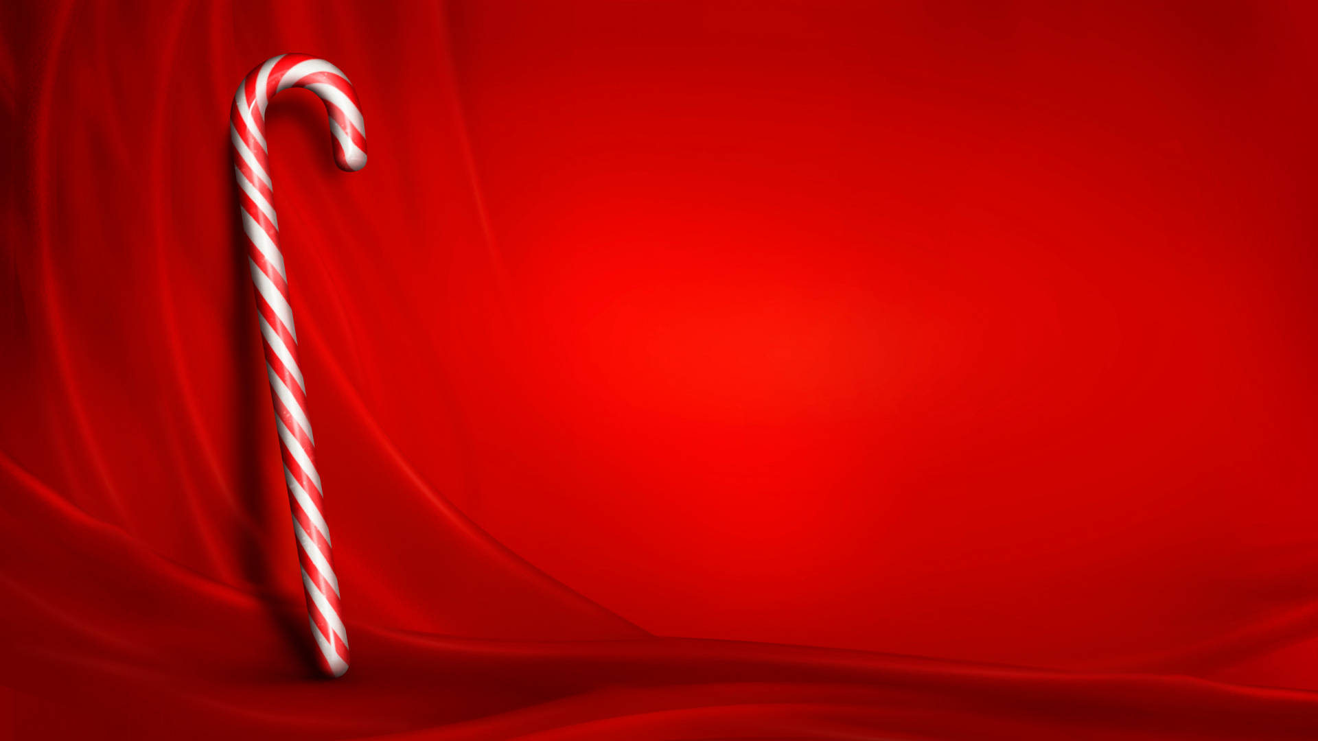 candy cane, red and white striped, satin fabric, Full HD Desktop Wallpaper
