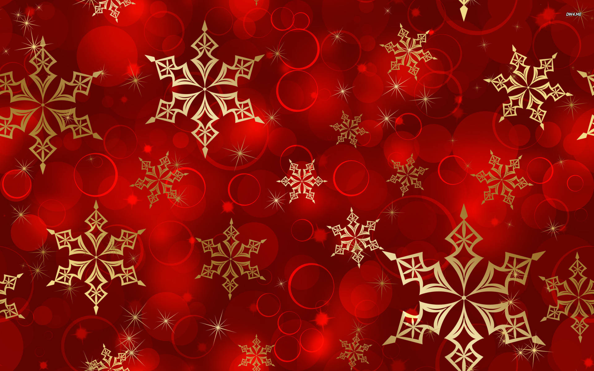 gold snowflakes, red christmas, rich red background, Full HD Desktop Wallpaper