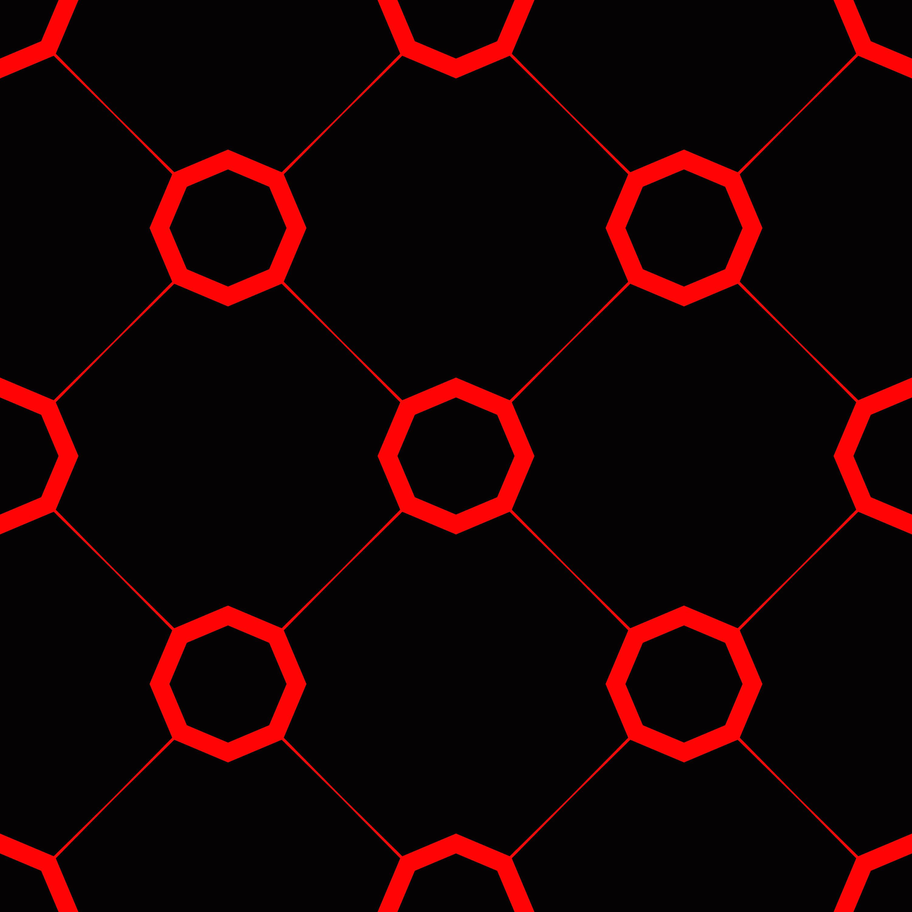 Red Circle, honeycomb, vibrant red, 2K Desktop Wallpaper