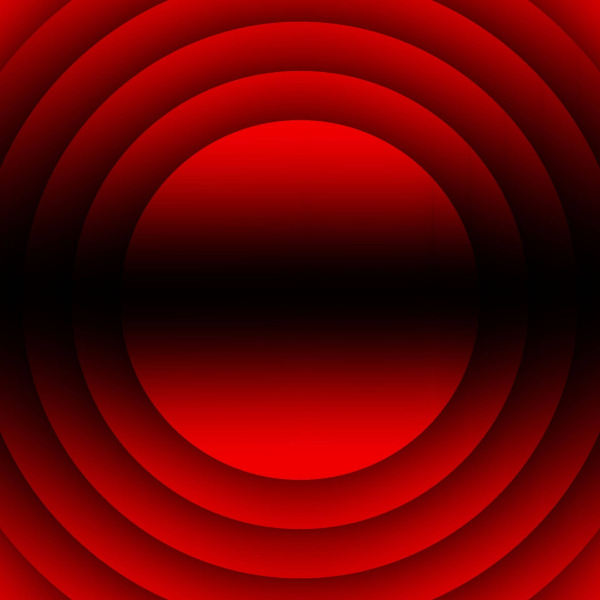 Red Circle, concentric red circles, dark center, Full HD Desktop Wallpaper