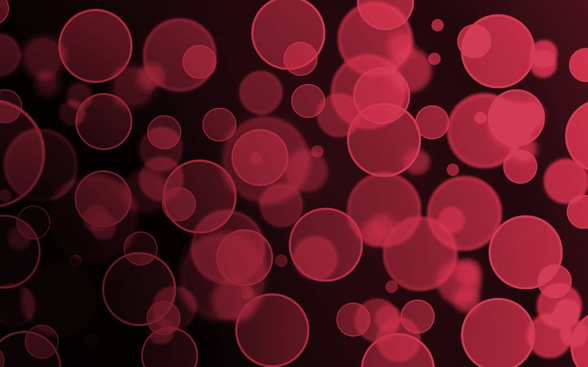red circle, vibrant red, bokeh lights, Full HD Desktop Wallpaper