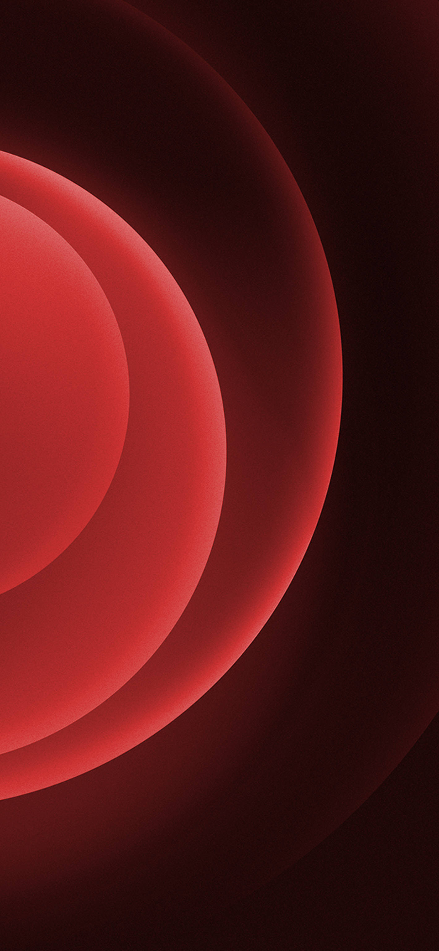 Red Circle, glowing red, concentric circles, 2K Phone Wallpaper
