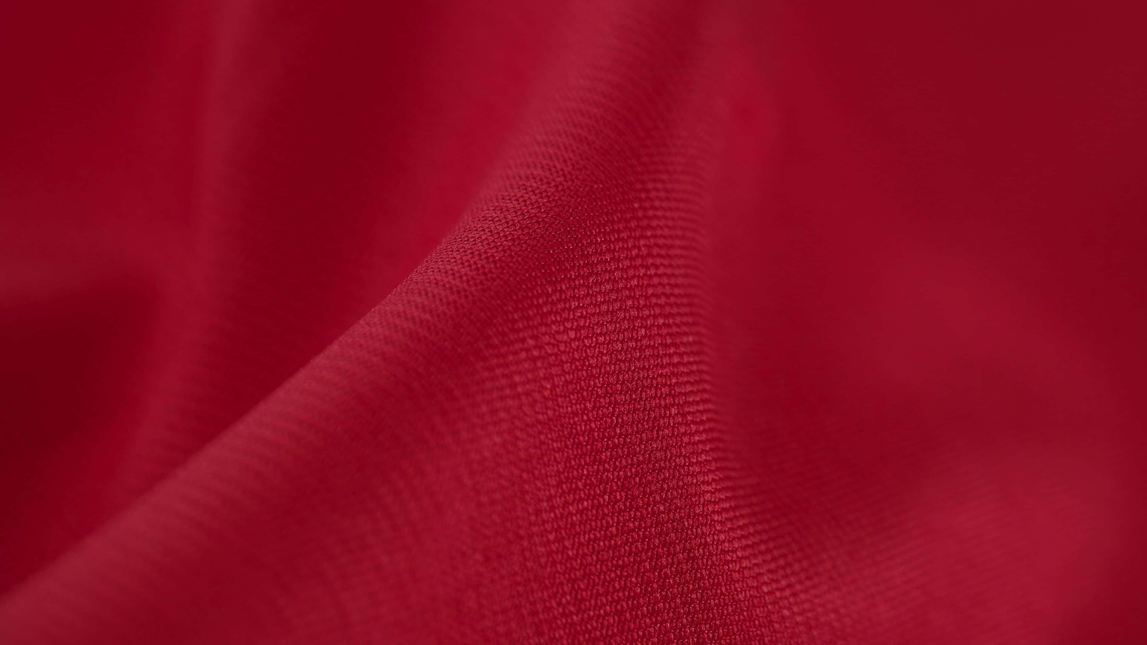 red fabric, soft folds, woven texture, 4K Desktop Wallpaper