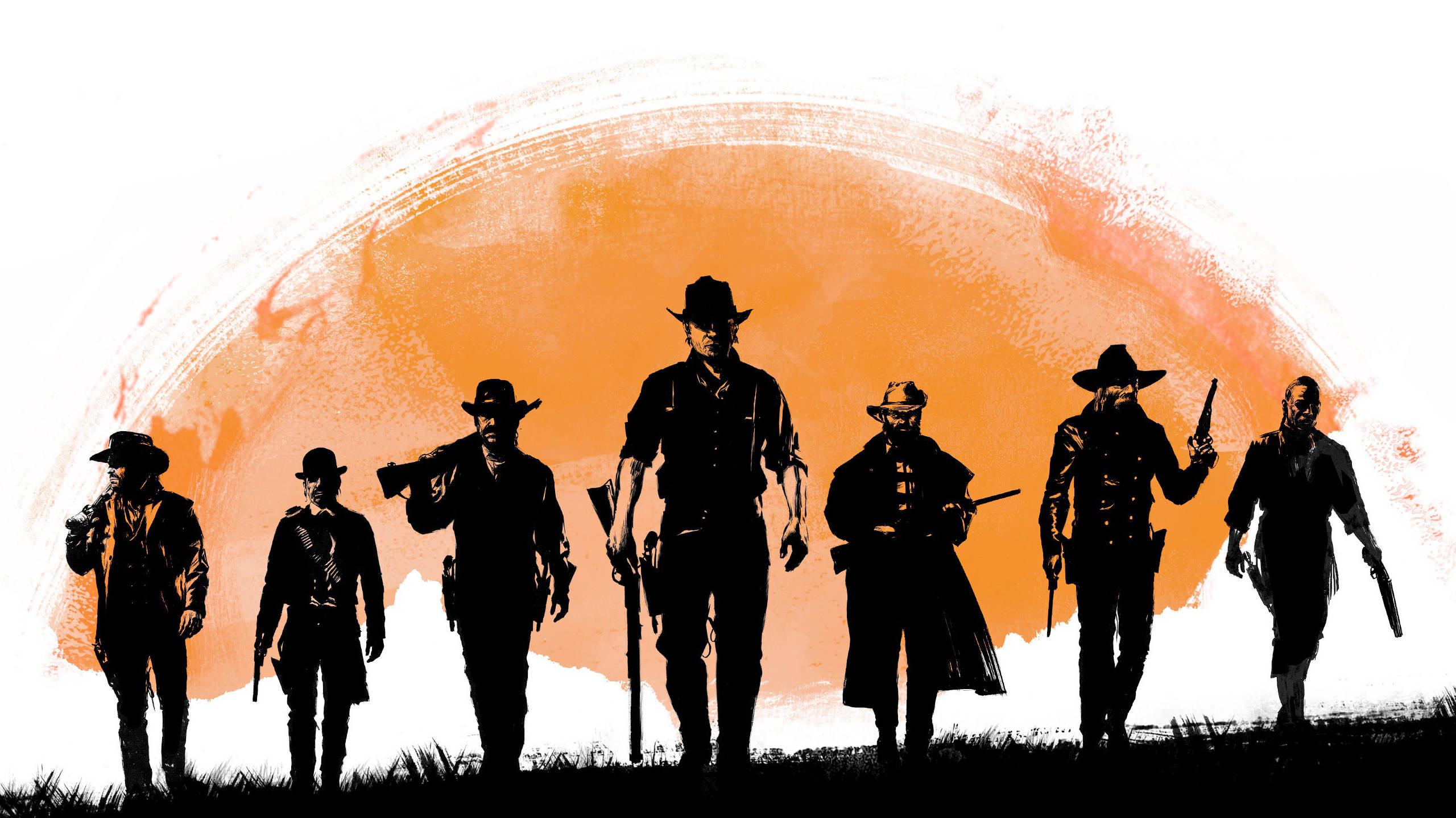 Red Dead Redemption 2, 4K, sun, 2K Desktop Wallpaper