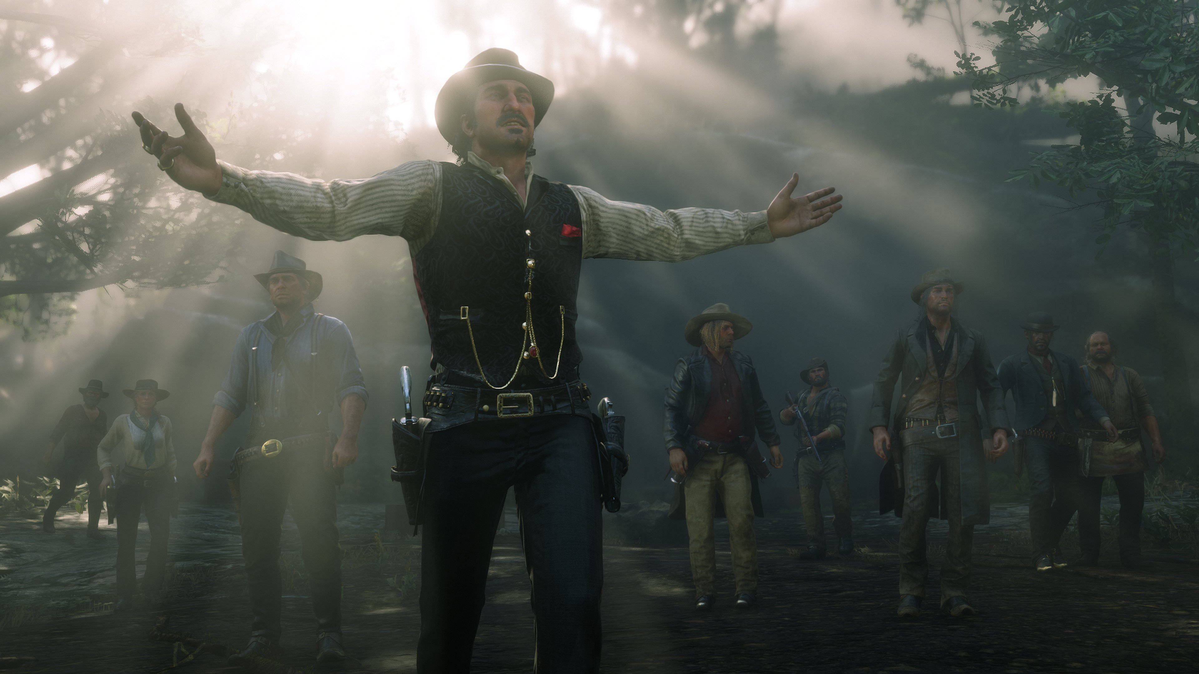 Red Dead Redemption 2, cowboy, gang, 4K Desktop Wallpaper