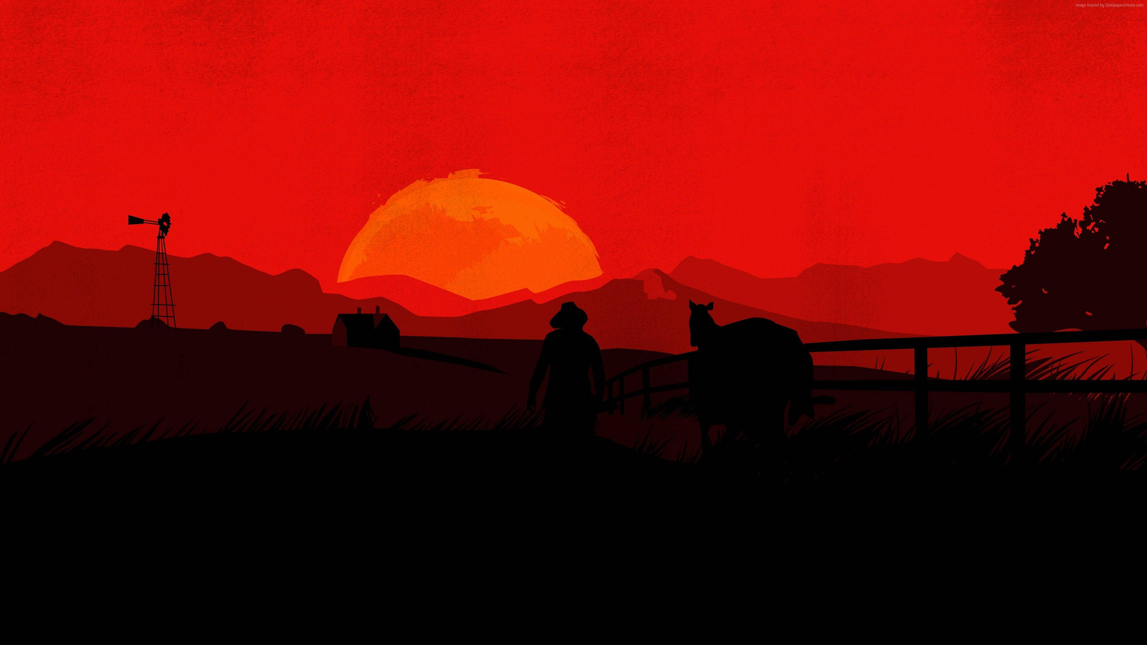 Red Dead Redemption 2, cowboy, horse, 4K Desktop Wallpaper