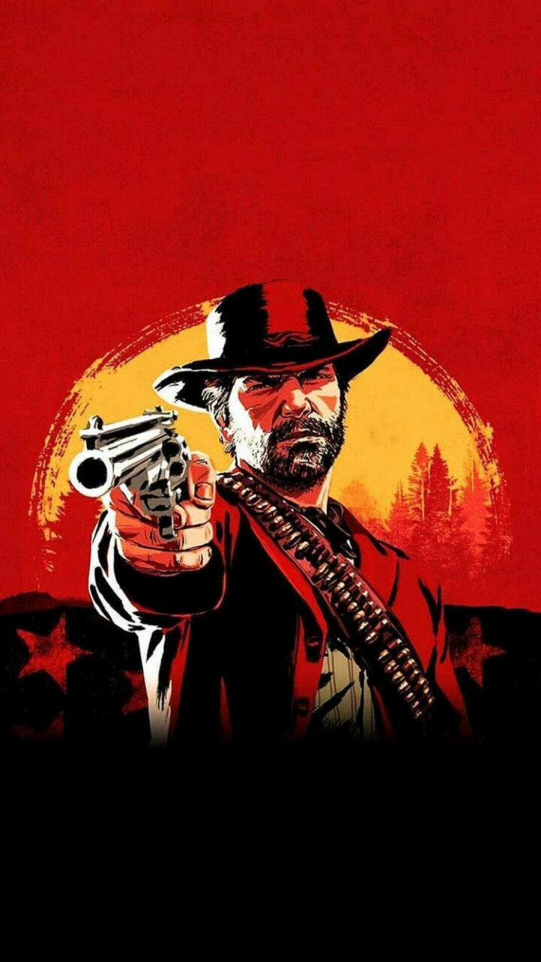 Red Dead Redemption 2, cowboy, beard, Full HD Phone Wallpaper