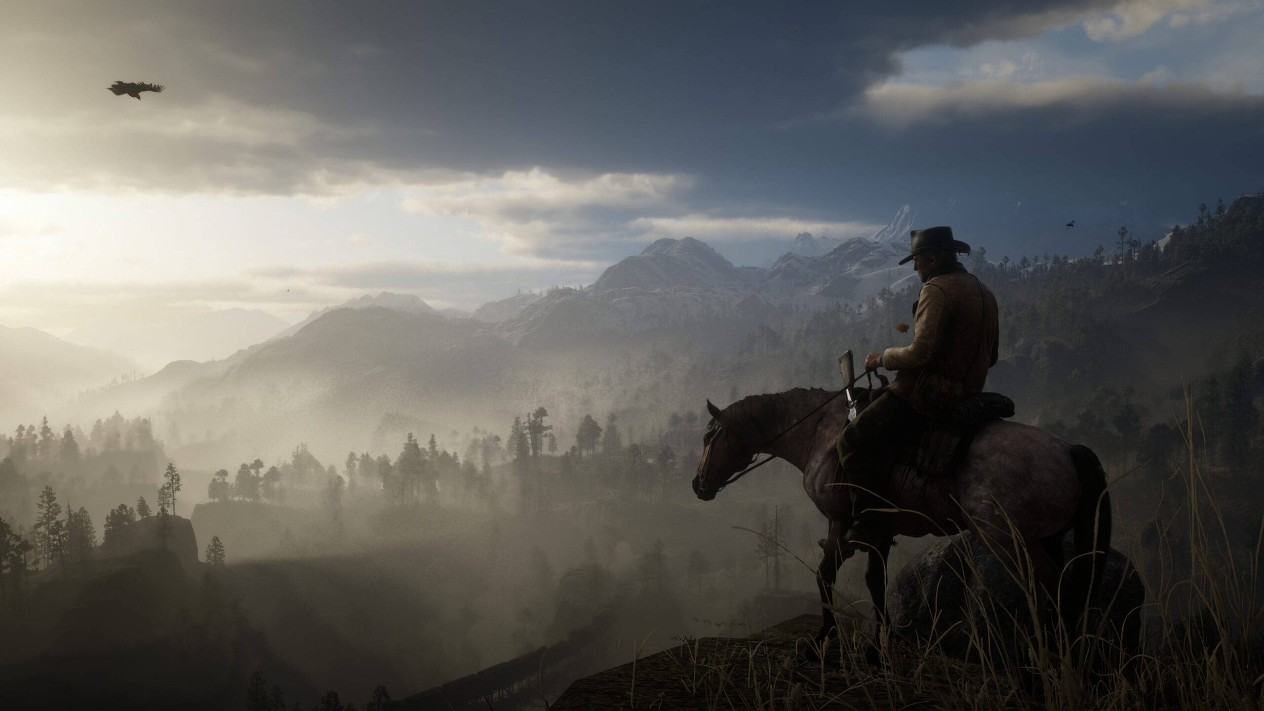 Red Dead Redemption 2, cowboy, horseback, 2K Desktop Wallpaper