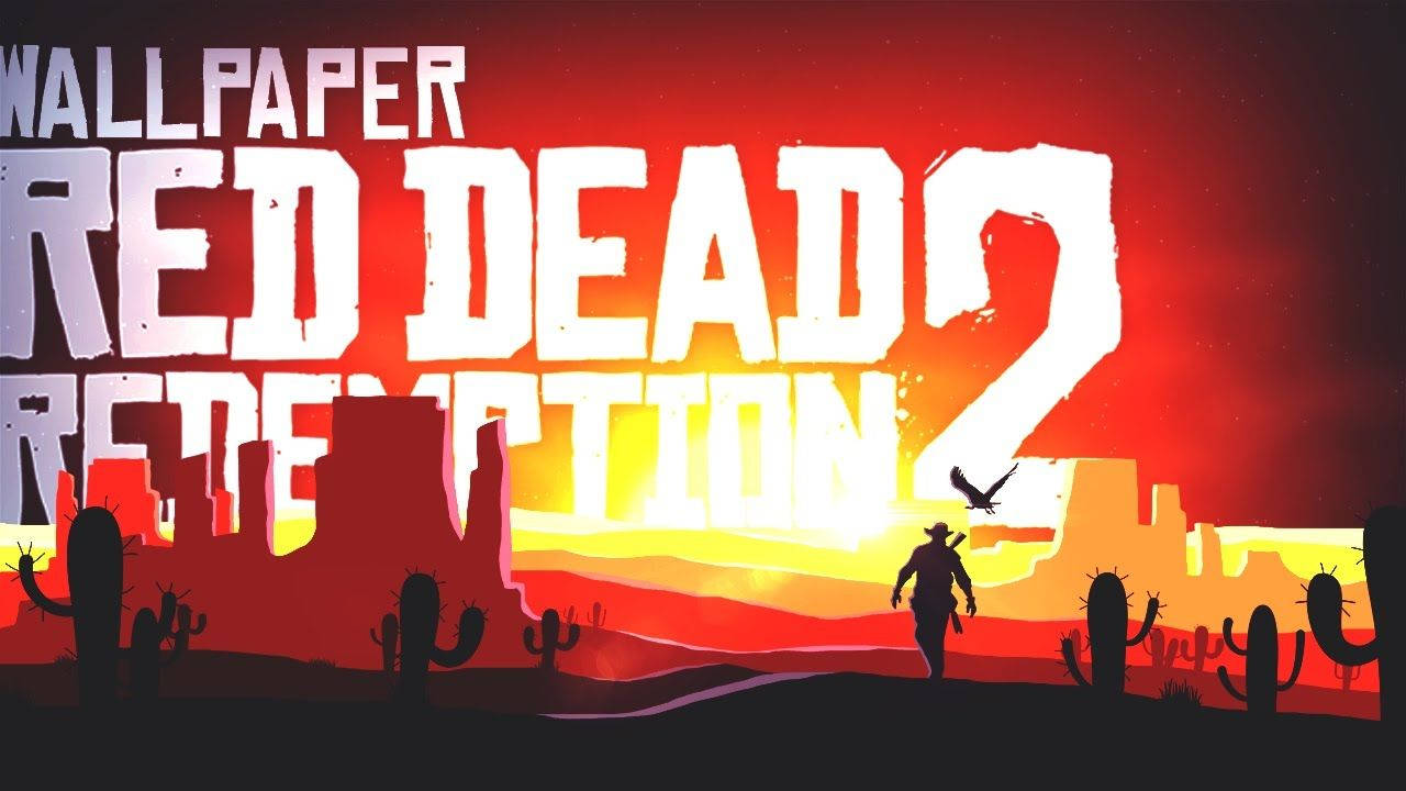 Red Dead Redemption 2, cowboy silhouette, desert, HD Desktop Wallpaper