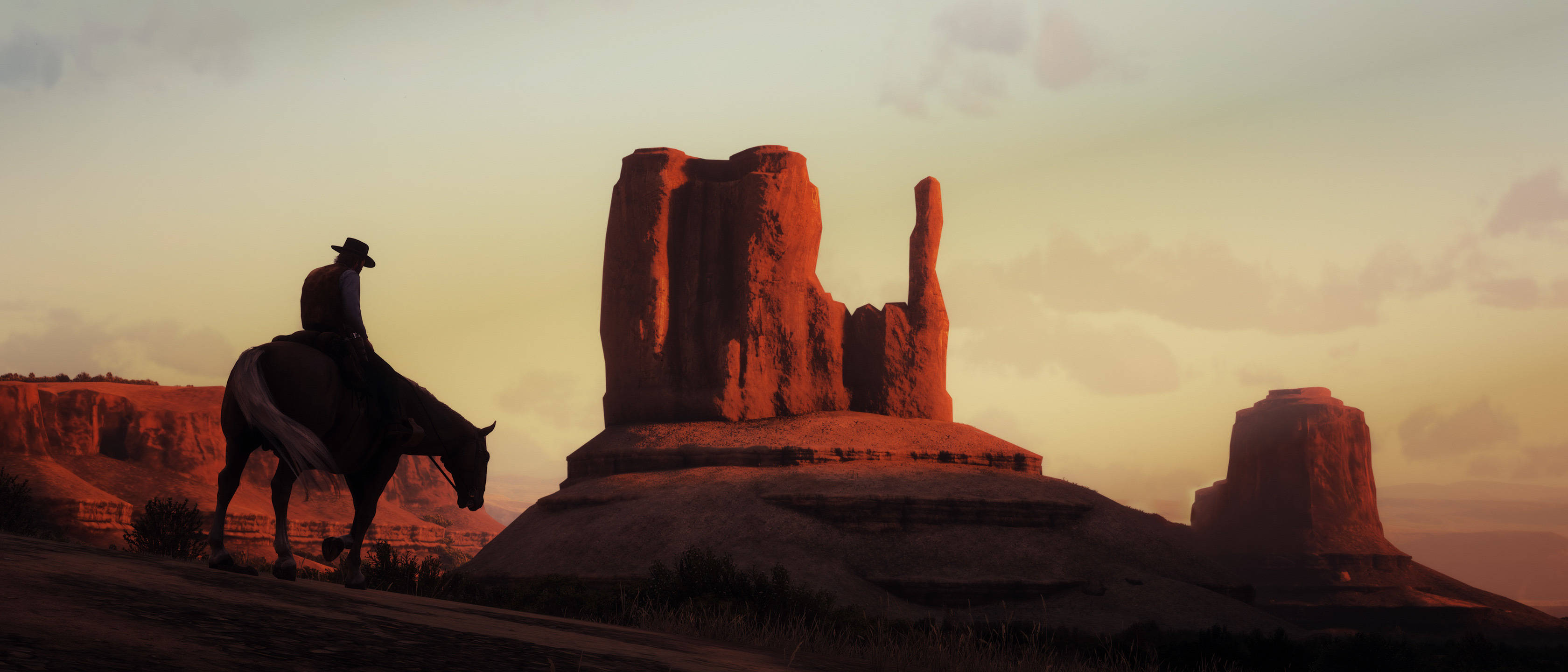 Red Dead Redemption 2, cowboy, horseback, 2K Desktop Wallpaper