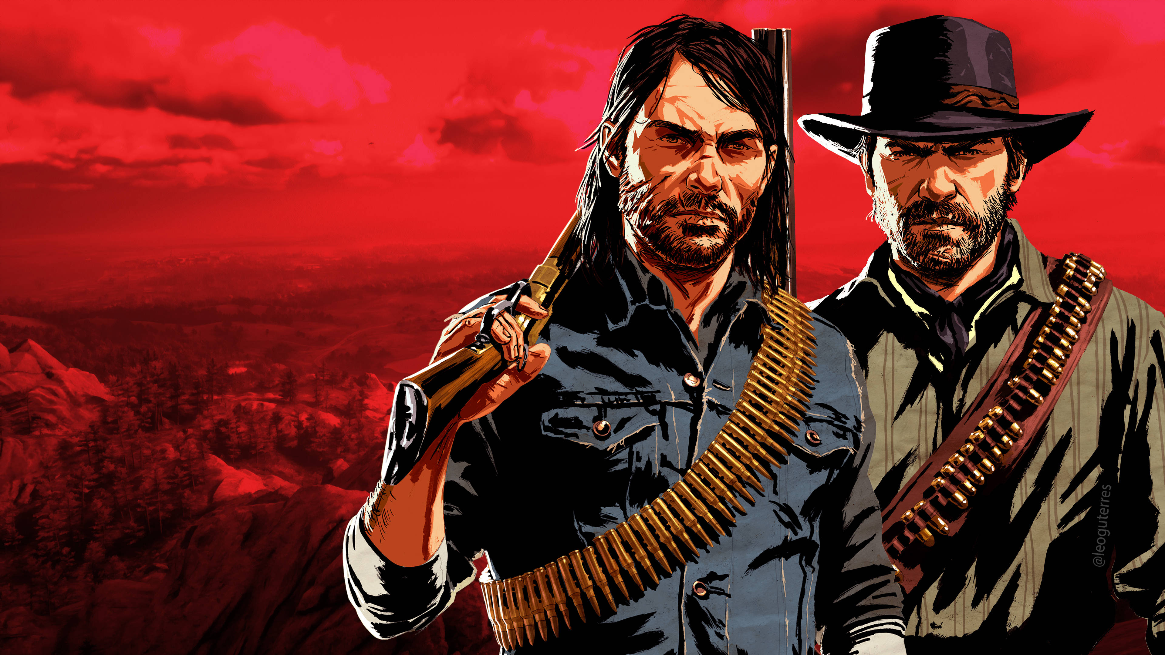 Red Dead Redemption 2, PC, cowboys, 4K Desktop Wallpaper