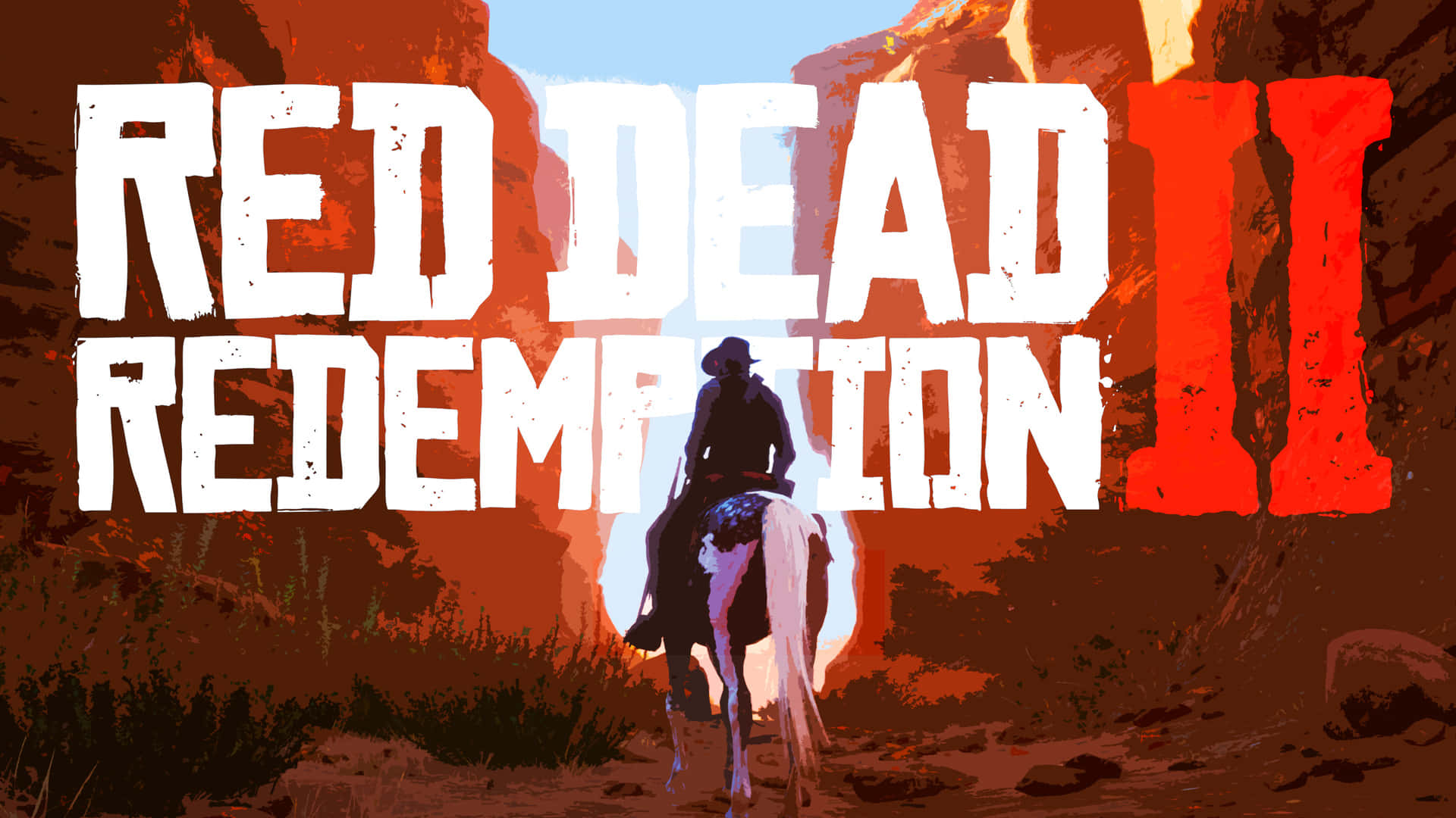 Red Dead Redemption 2, cowboy, horse, Full HD Desktop Wallpaper