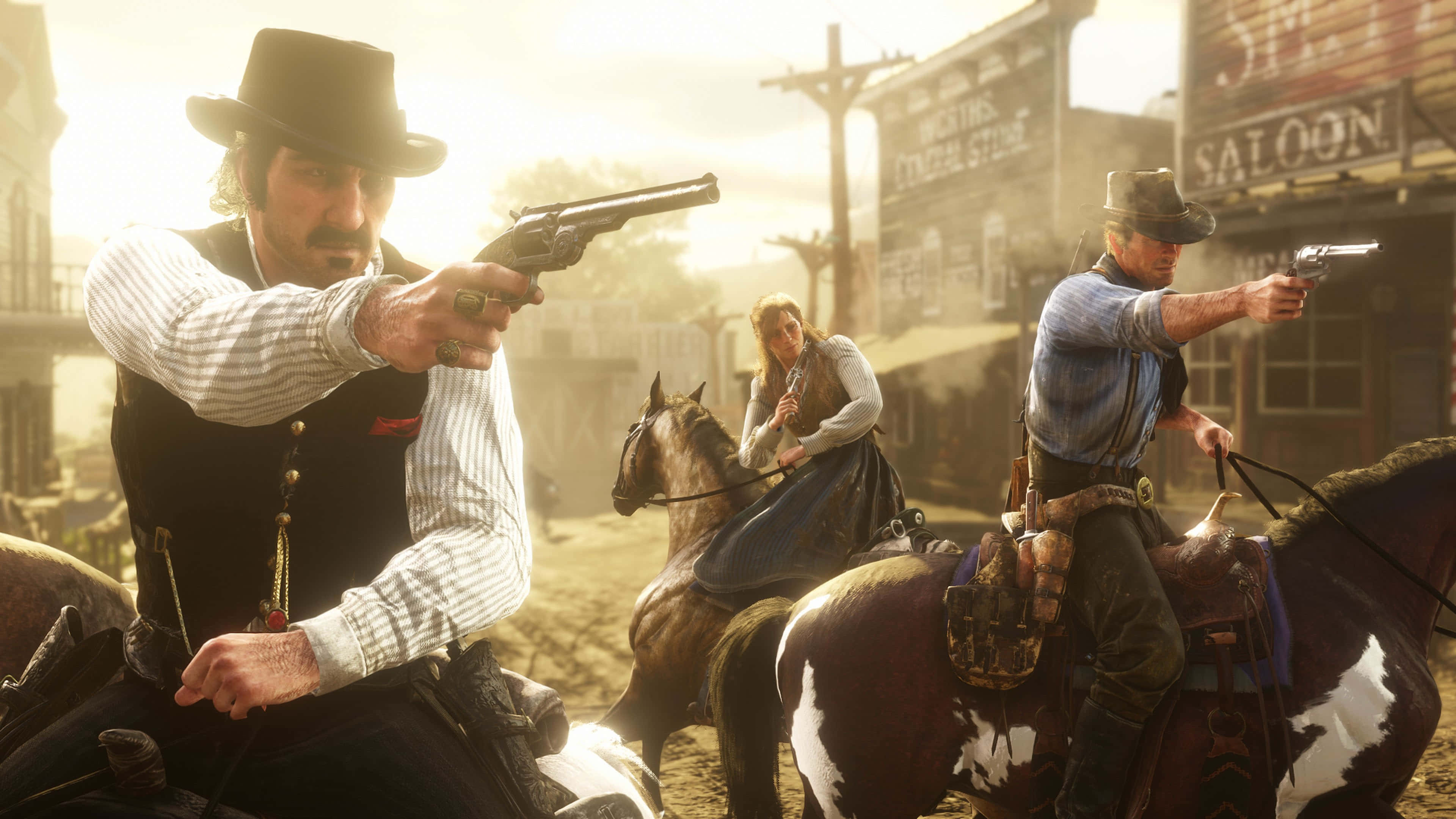 Red Dead Redemption, 4K, cowboys, 4K Desktop Wallpaper