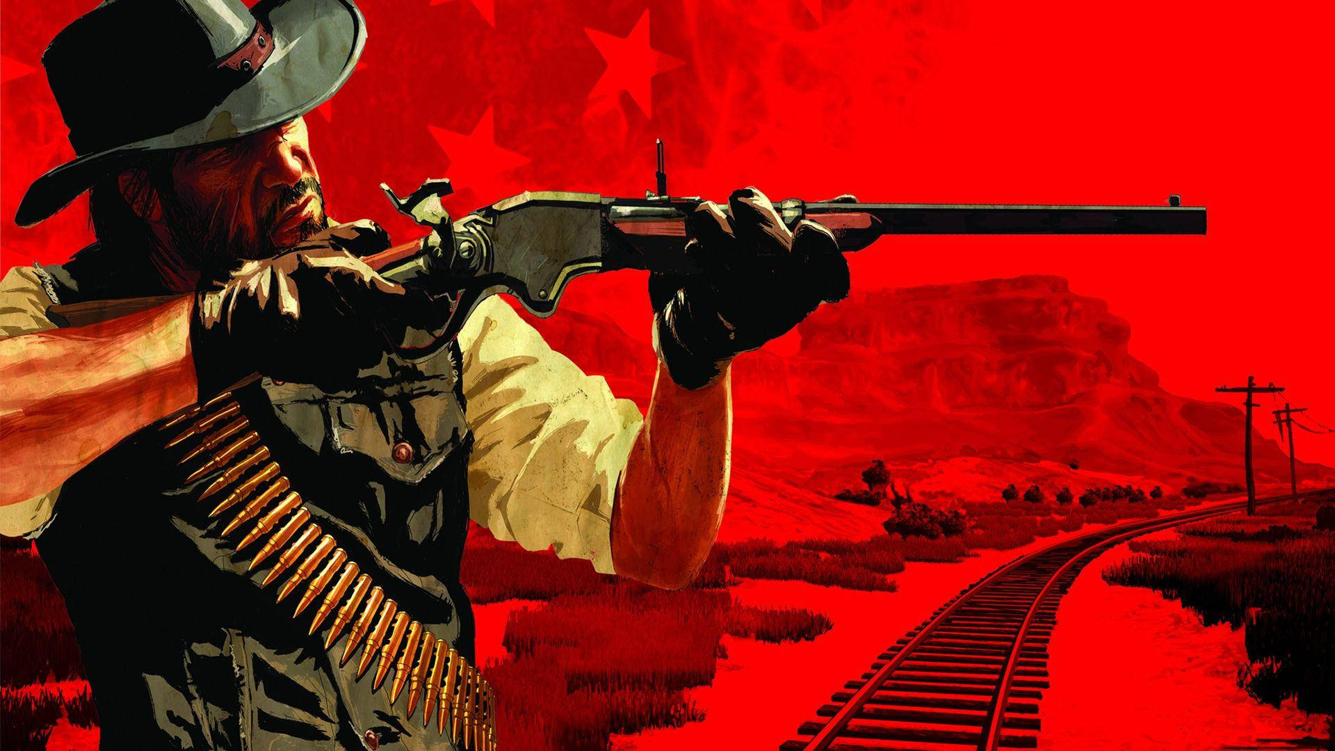 Red Dead Redemption 2, 4K, railway, Full HD Desktop Wallpaper