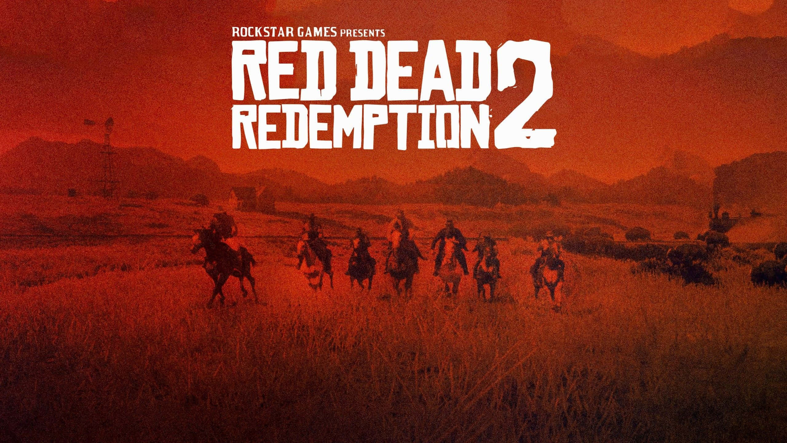 Red Dead Redemption 2, cowboys, grassy plain, 2K Desktop Wallpaper