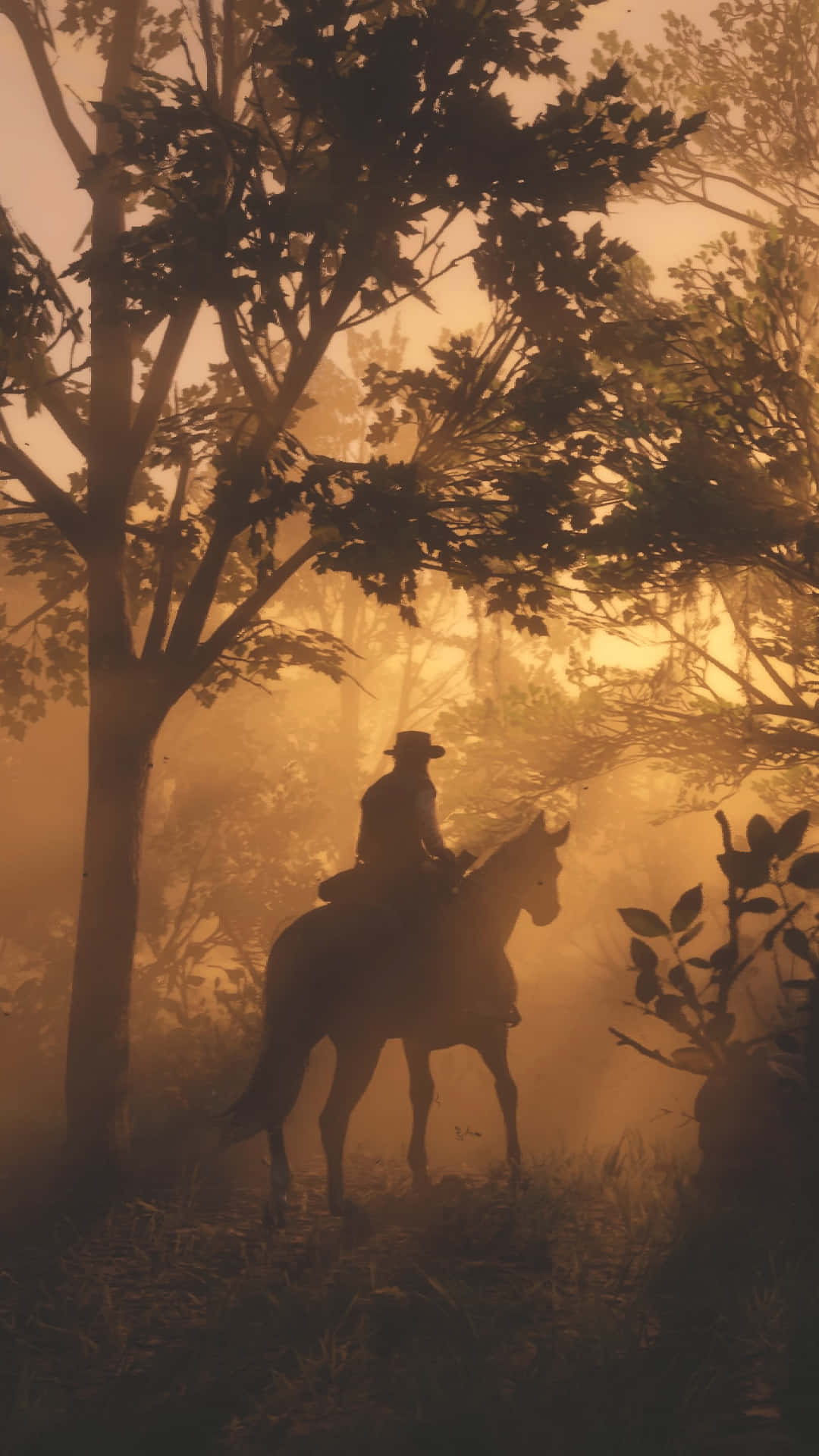 Red Dead Redemption 4K, cowboy, horseback, Full HD Phone Wallpaper