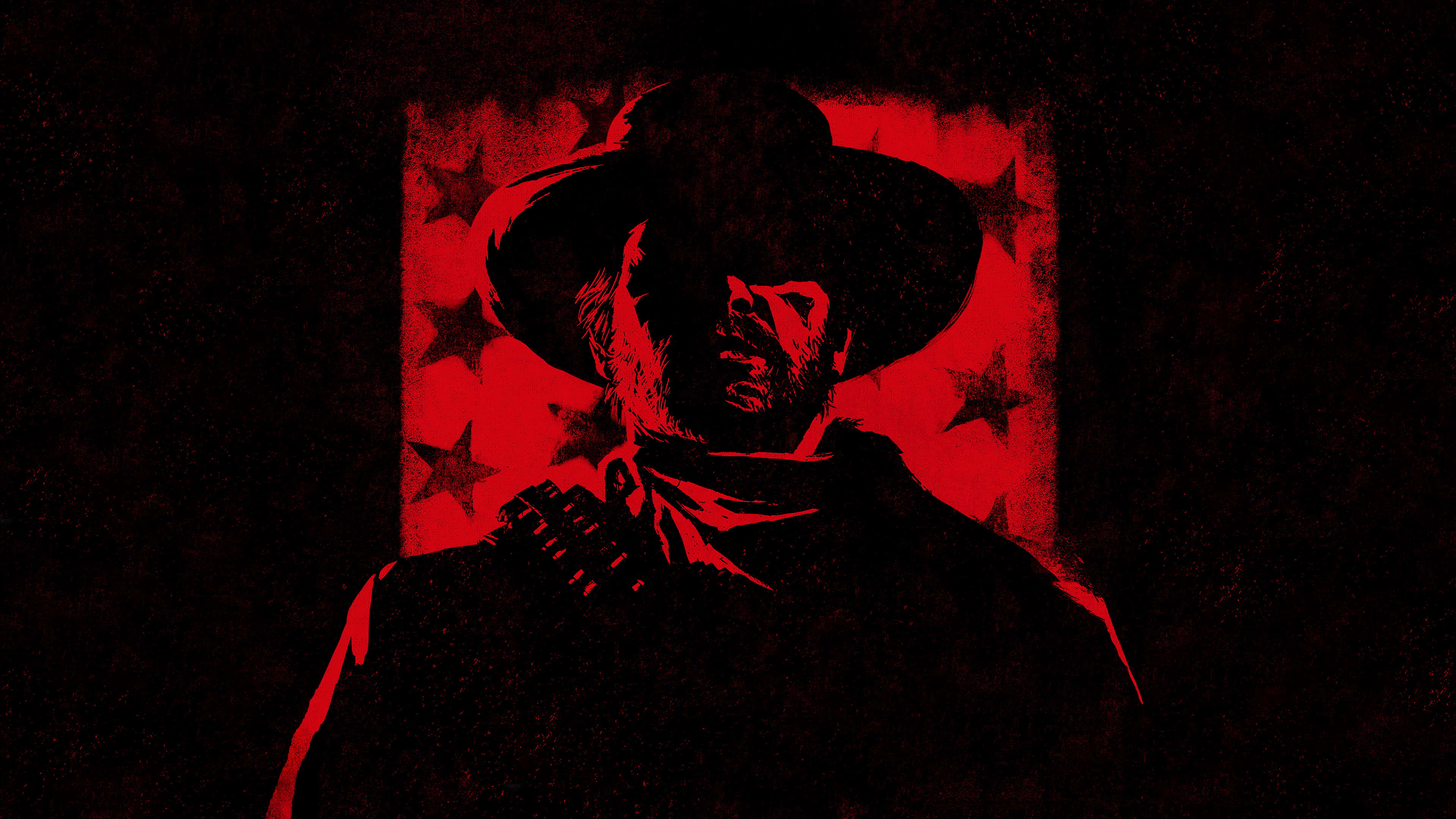Red Dead Redemption 4K, cowboy, stars, 4K Desktop Wallpaper