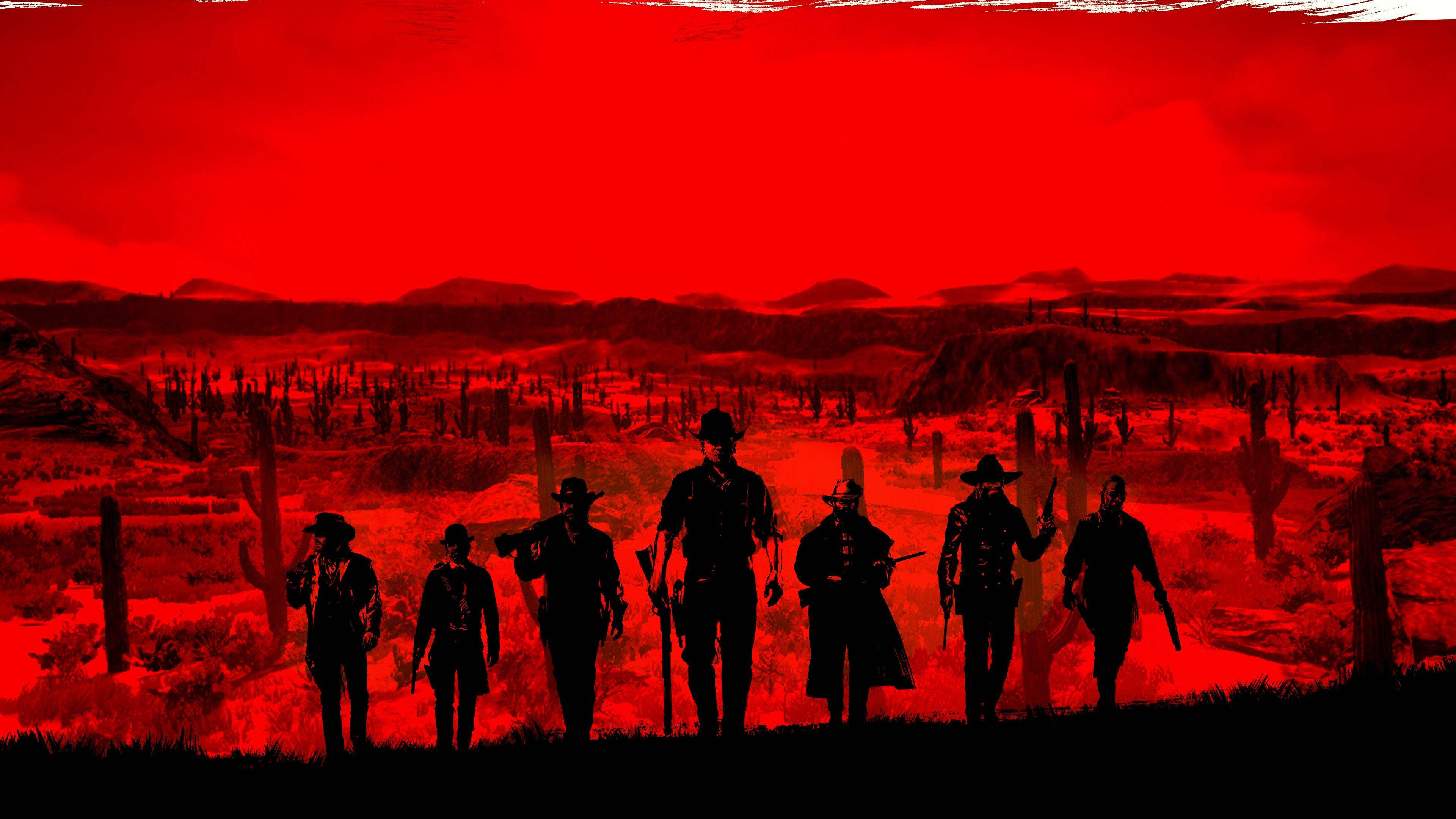 Red Dead Redemption 2, 4K, crimson desert, 4K Desktop Wallpaper