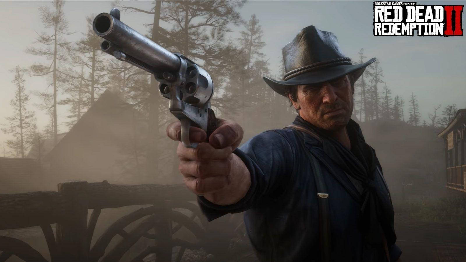 Red Dead Redemption 2, 4K, revolver, HD Desktop Wallpaper