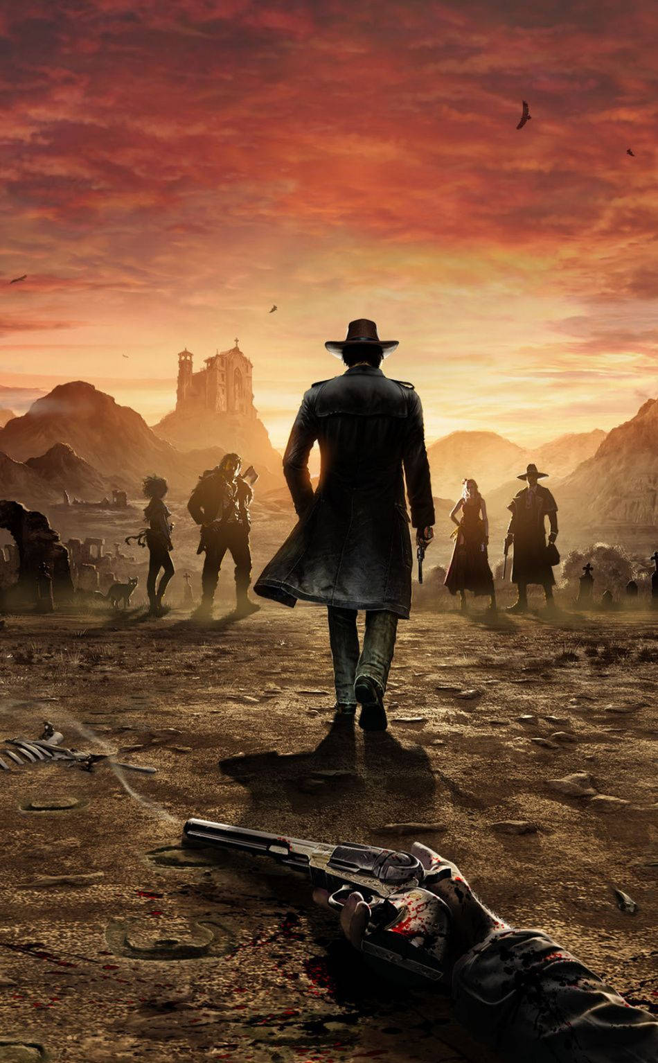 Red Dead Redemption II, gun duel, trench coat, HD Phone Wallpaper