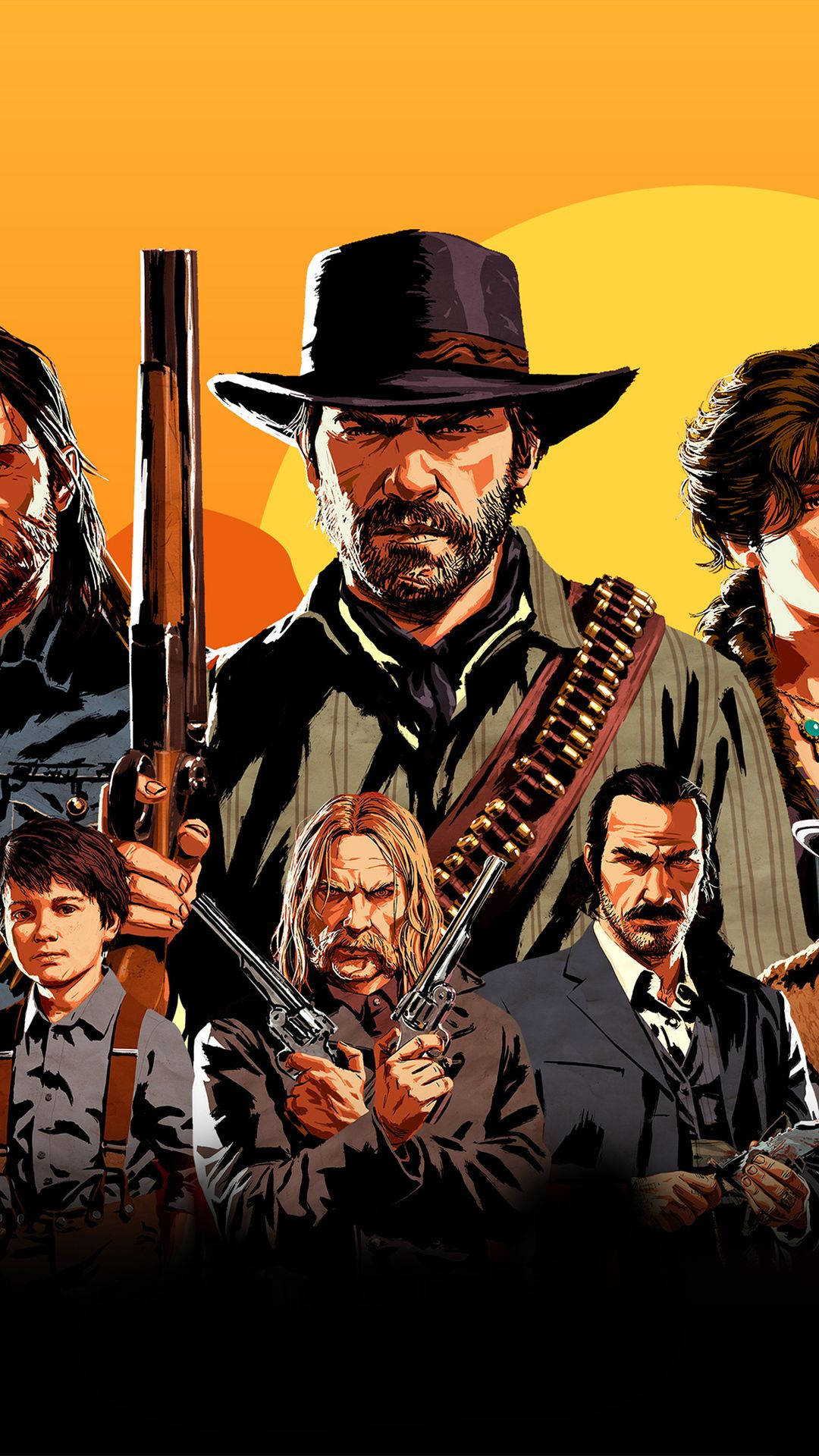 Red Dead Redemption, main character, cowboys, Full HD Phone Wallpaper