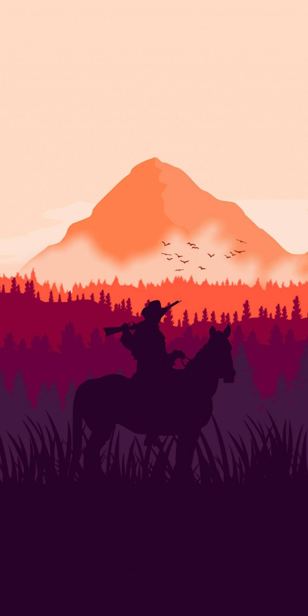 Red Dead Redemption, cowboy, horseback, Full HD Phone Wallpaper