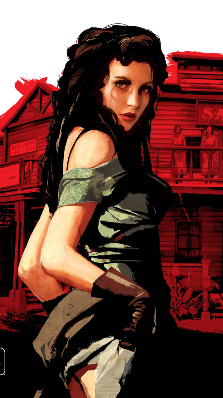 Red Dead Redemption, iPhone, woman, HD Phone Wallpaper