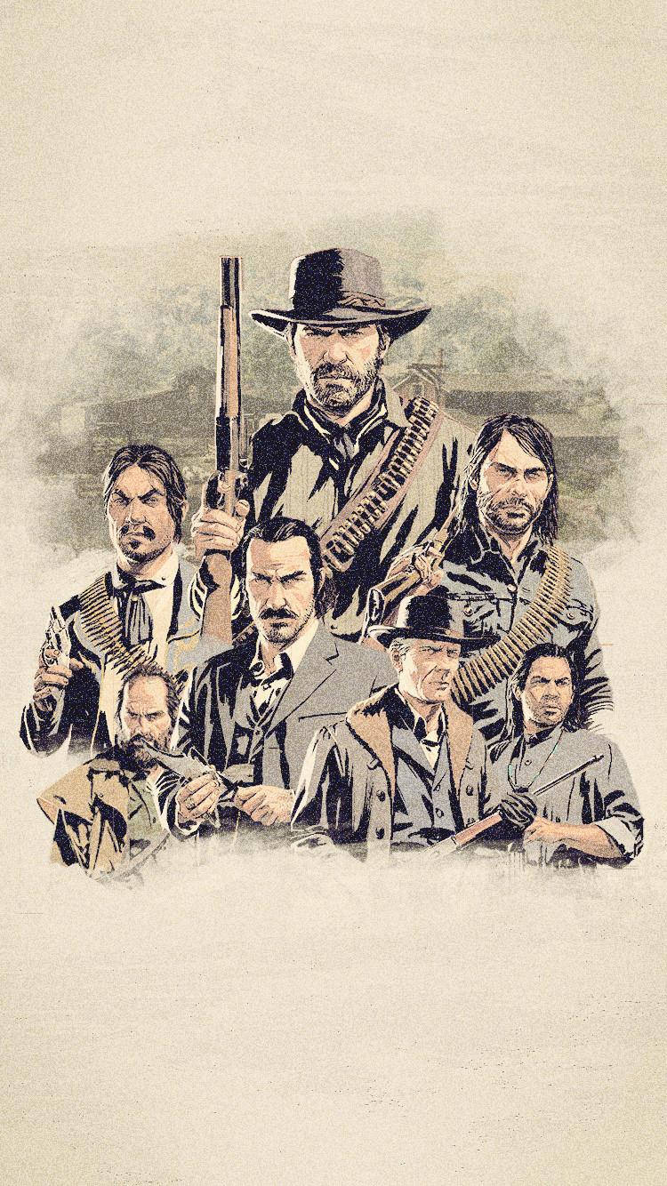 Red Dead, iPhone, character art, HD Phone Wallpaper