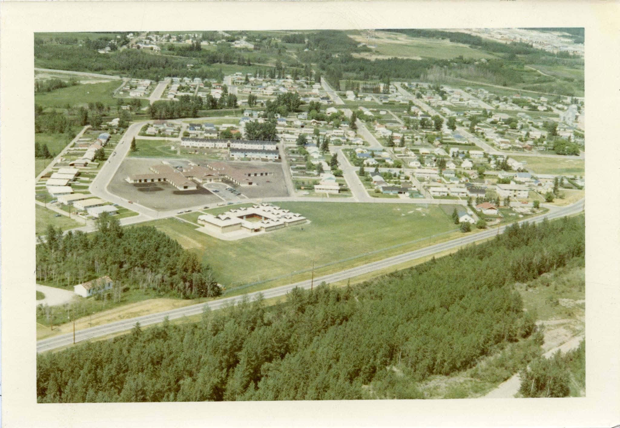 Red Deer Canada, aerial view, small town, Full HD Desktop Wallpaper