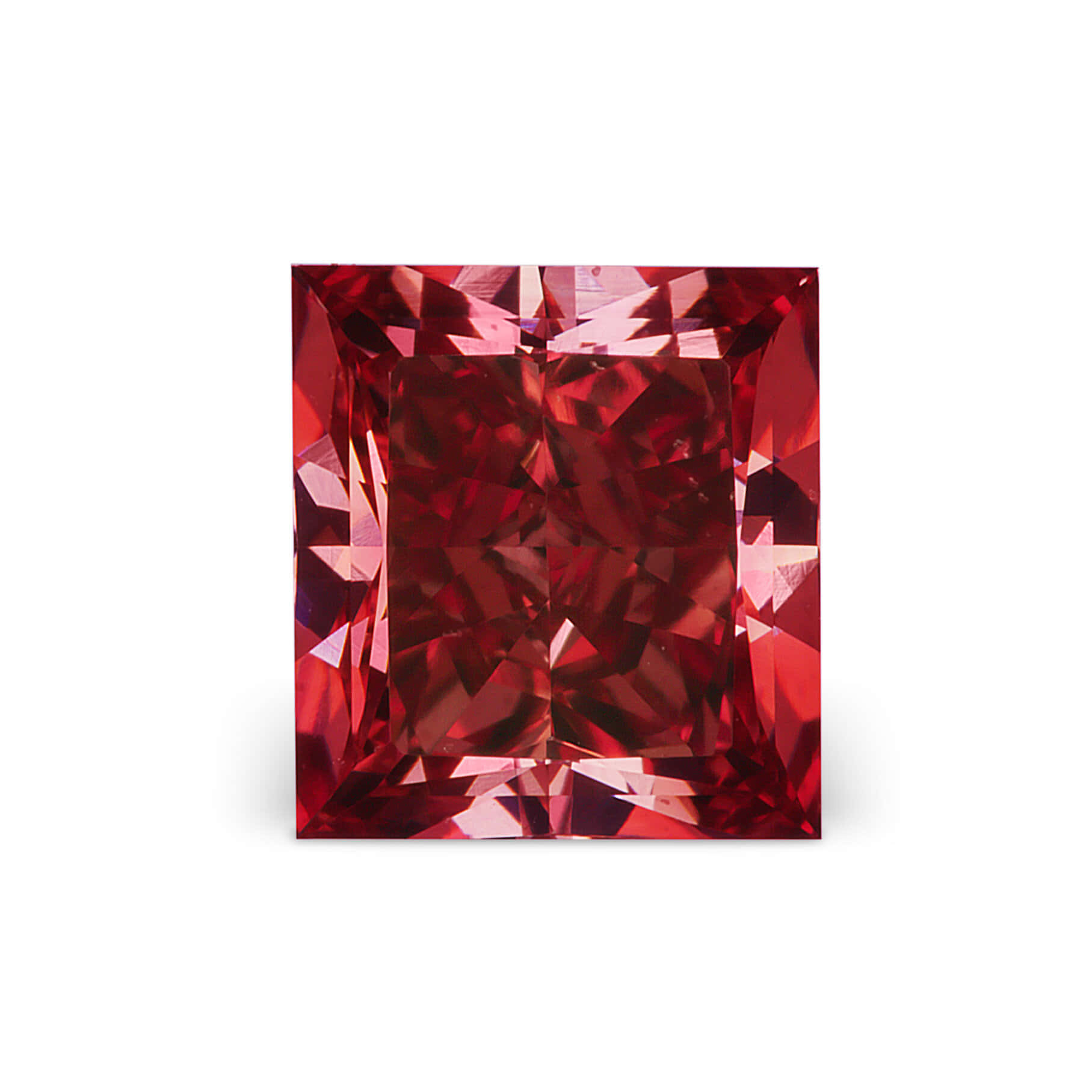 Red Diamond, emerald-cut gemstone, crimson hues, HD Desktop Wallpaper