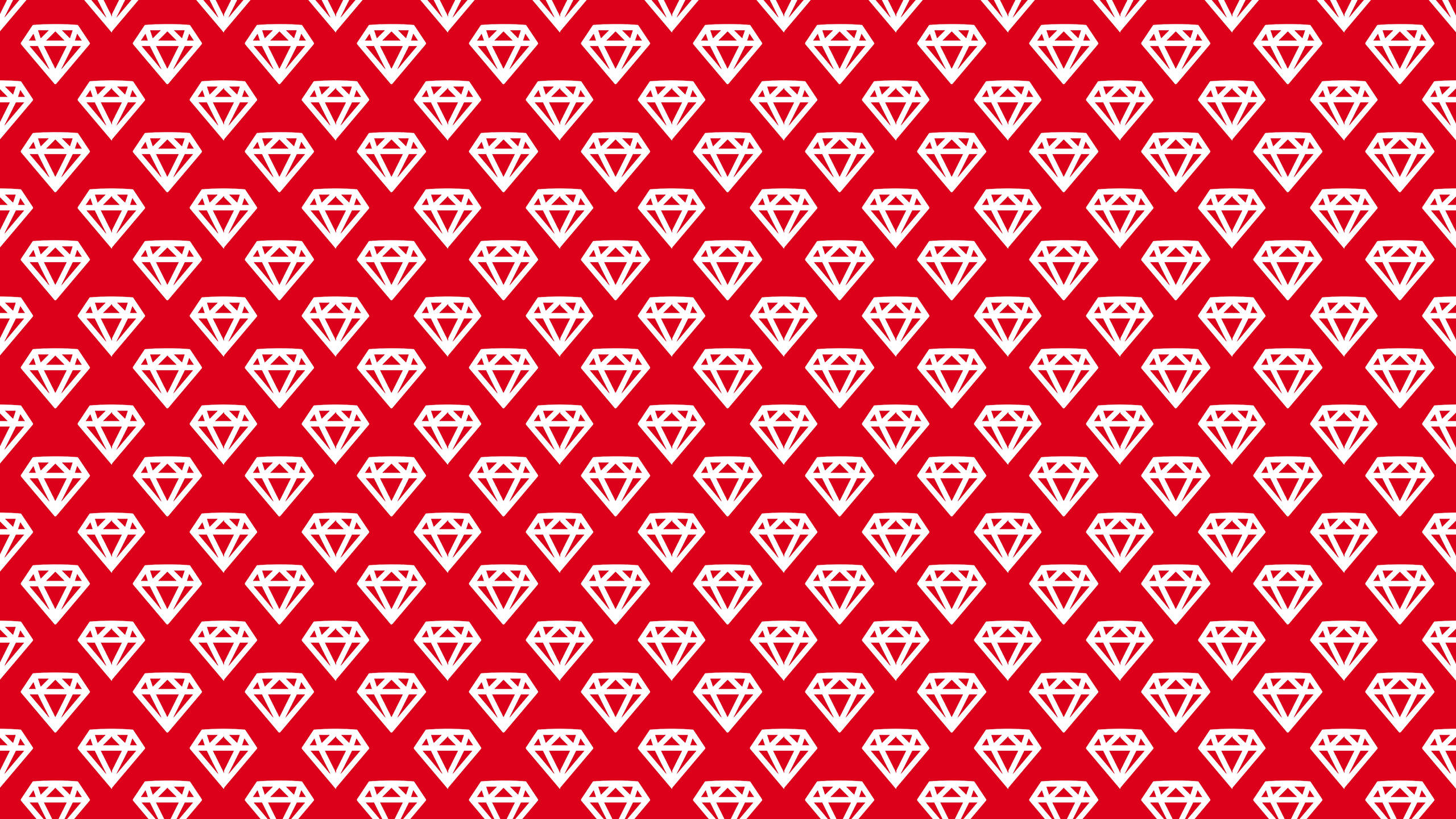 Red Dope, vibrant red, white diamond shapes, 2K Desktop Wallpaper