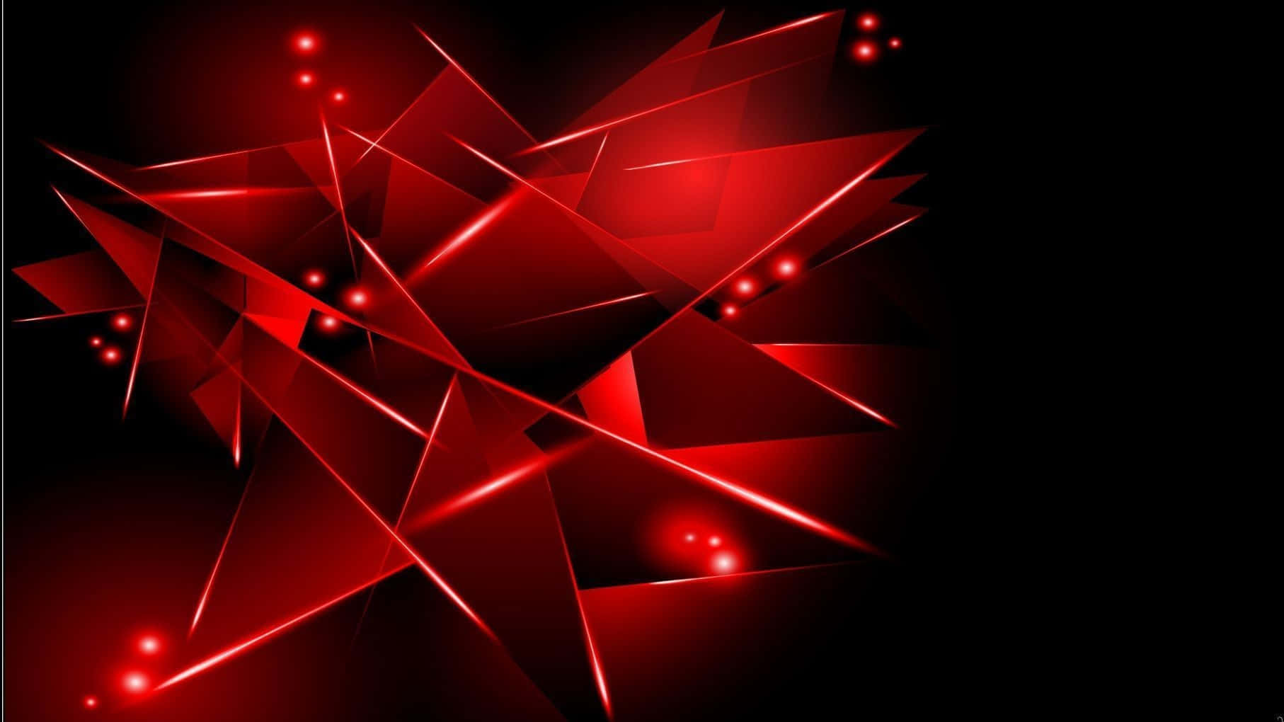 Red Gaming, vibrant red, geometric shards, HD Desktop Wallpaper