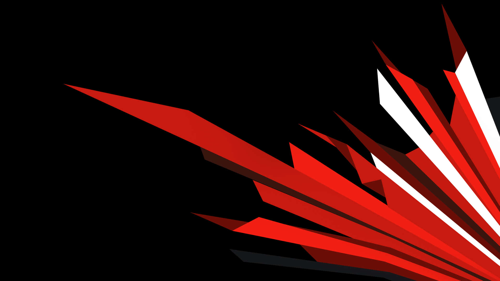 Red Gaming, vibrant red, white, Full HD Desktop Wallpaper