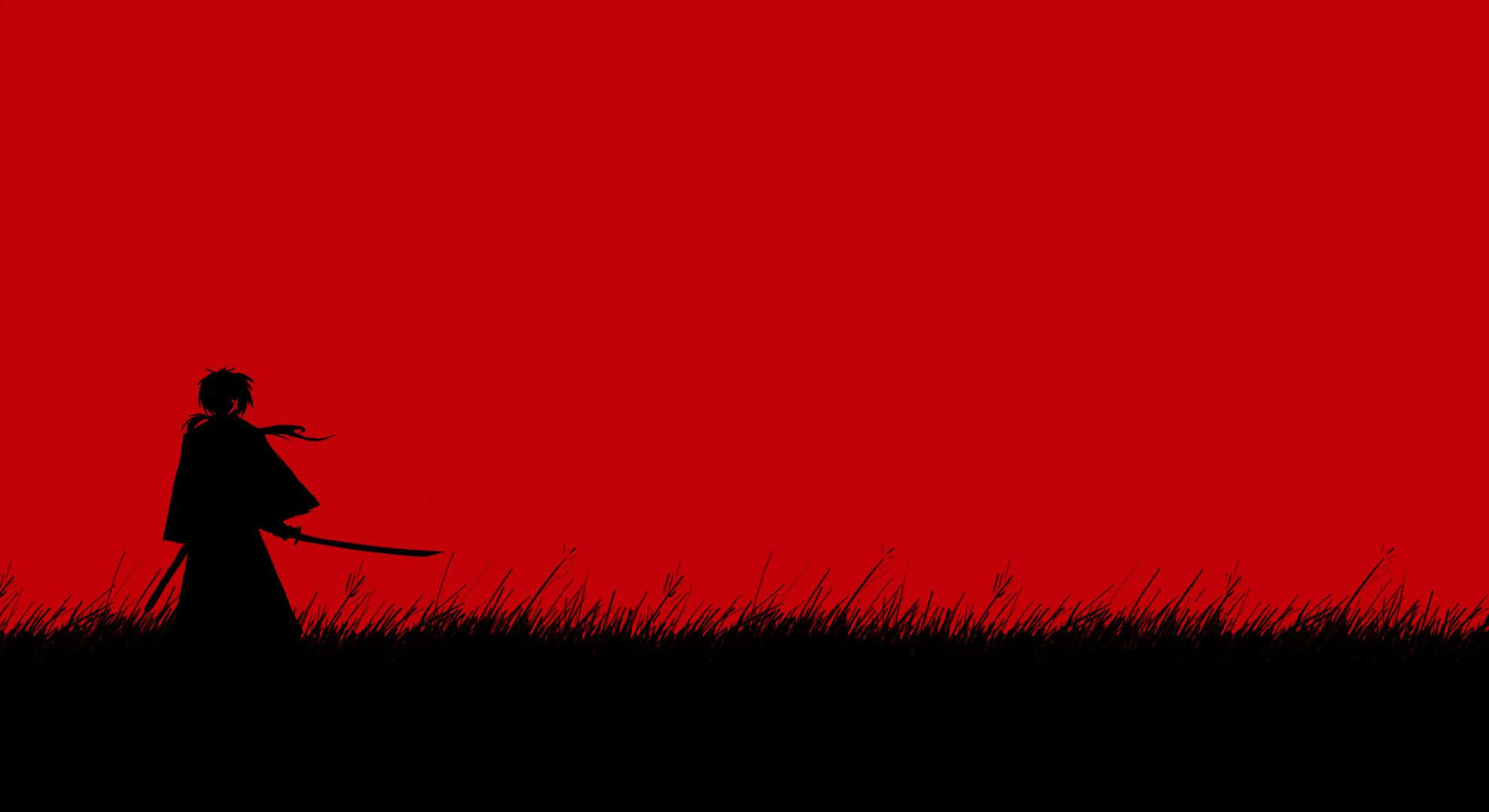 Red Gaming, samurai, katana, Full HD Desktop Wallpaper
