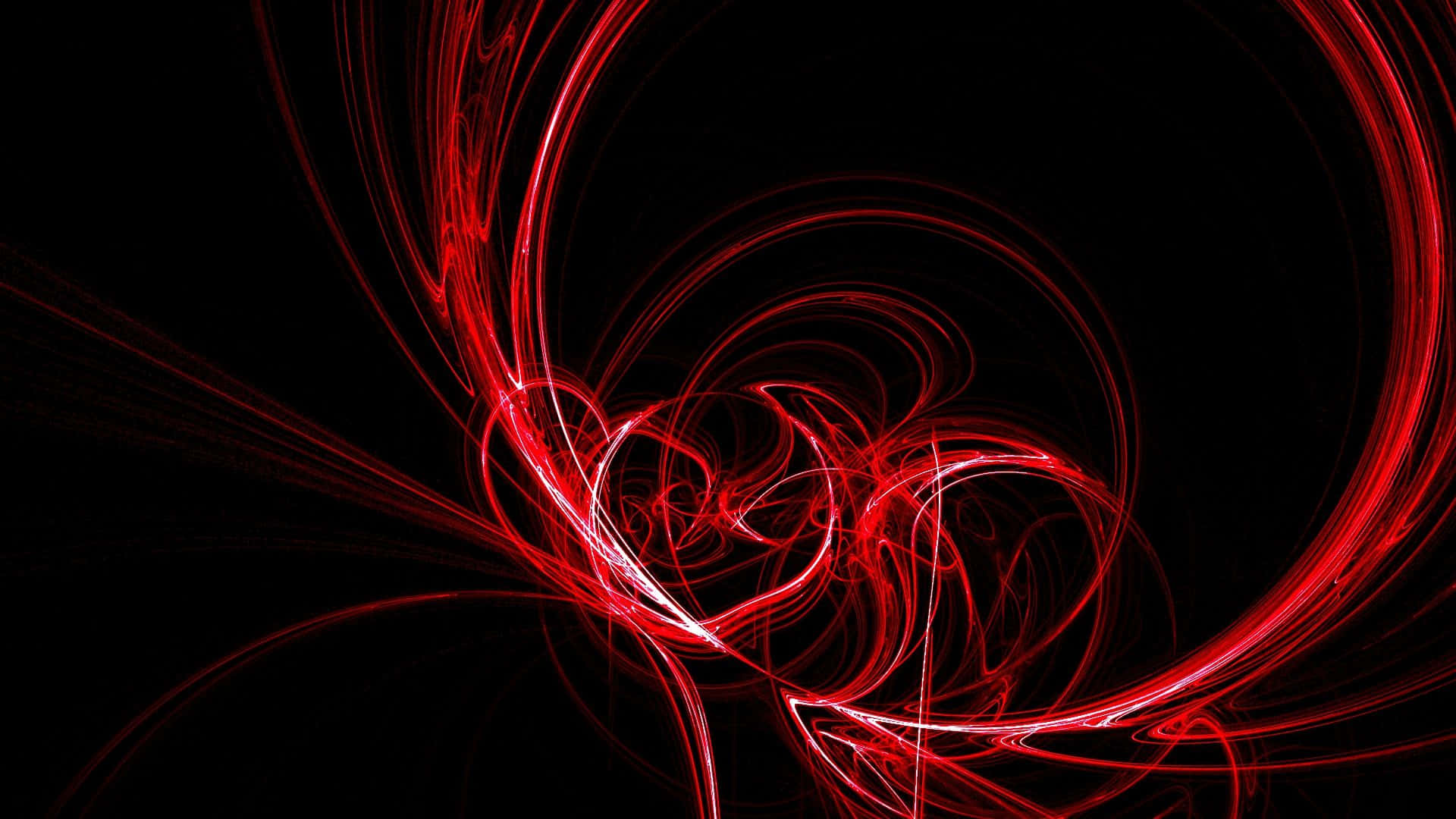 Red Gaming, 1920 x 1080, vibrant red glowing lines, Full HD Desktop Wallpaper